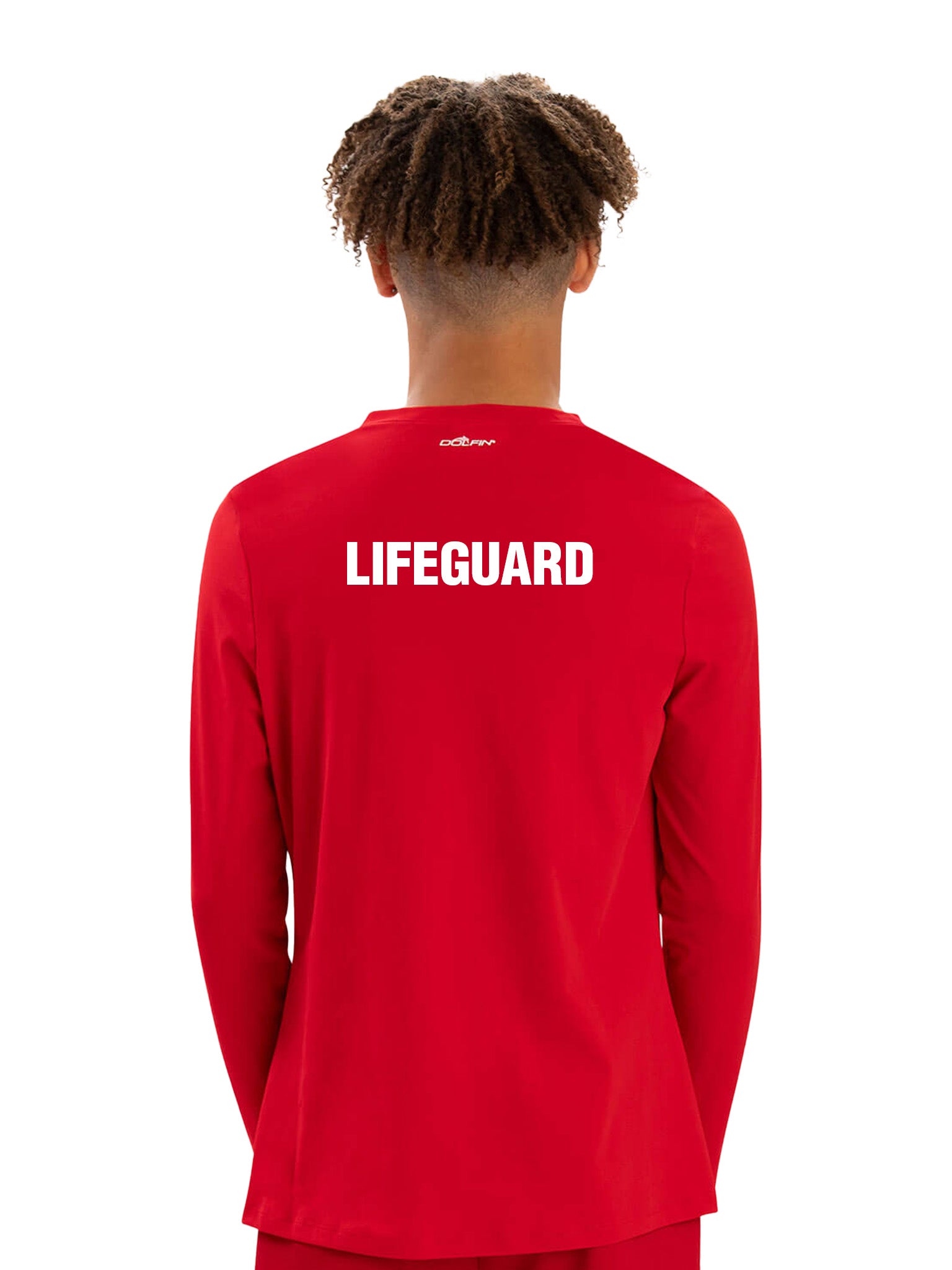 Rashguard à manches longues Lifeguard unisexe - Rouge