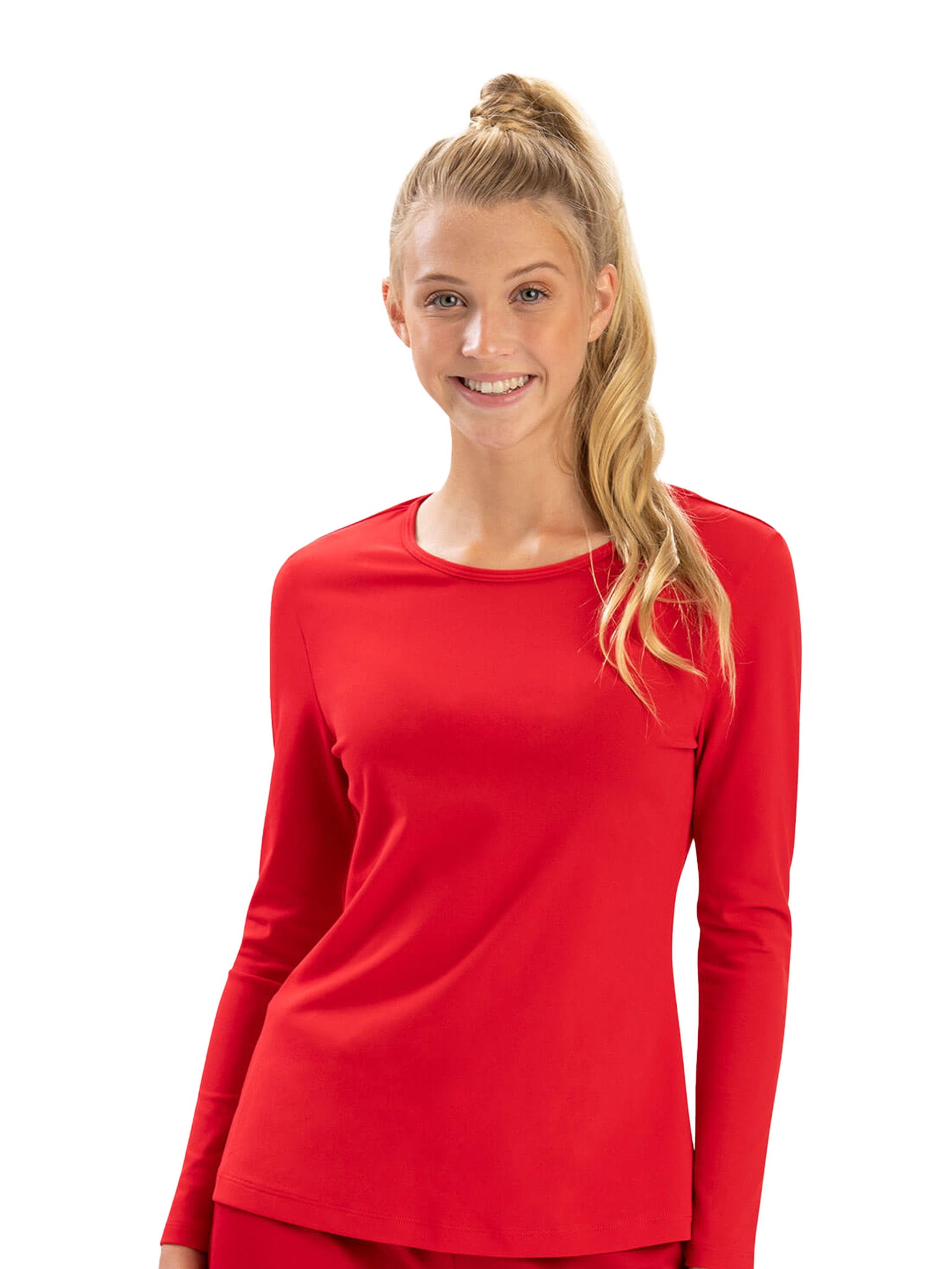 Rashguard à manches longues pour femmes - Rouge