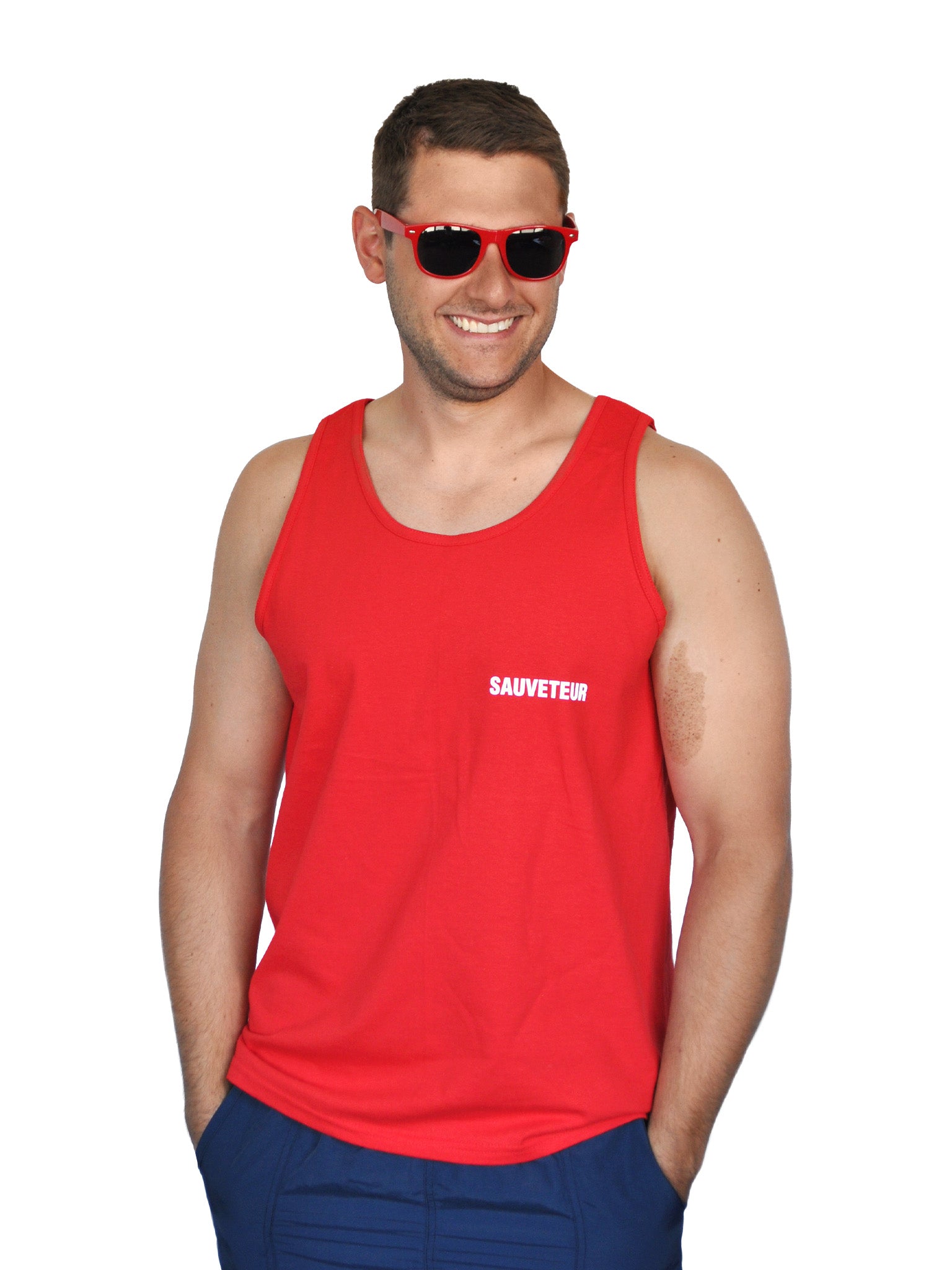 "Sauveteur" Tank Top - Red