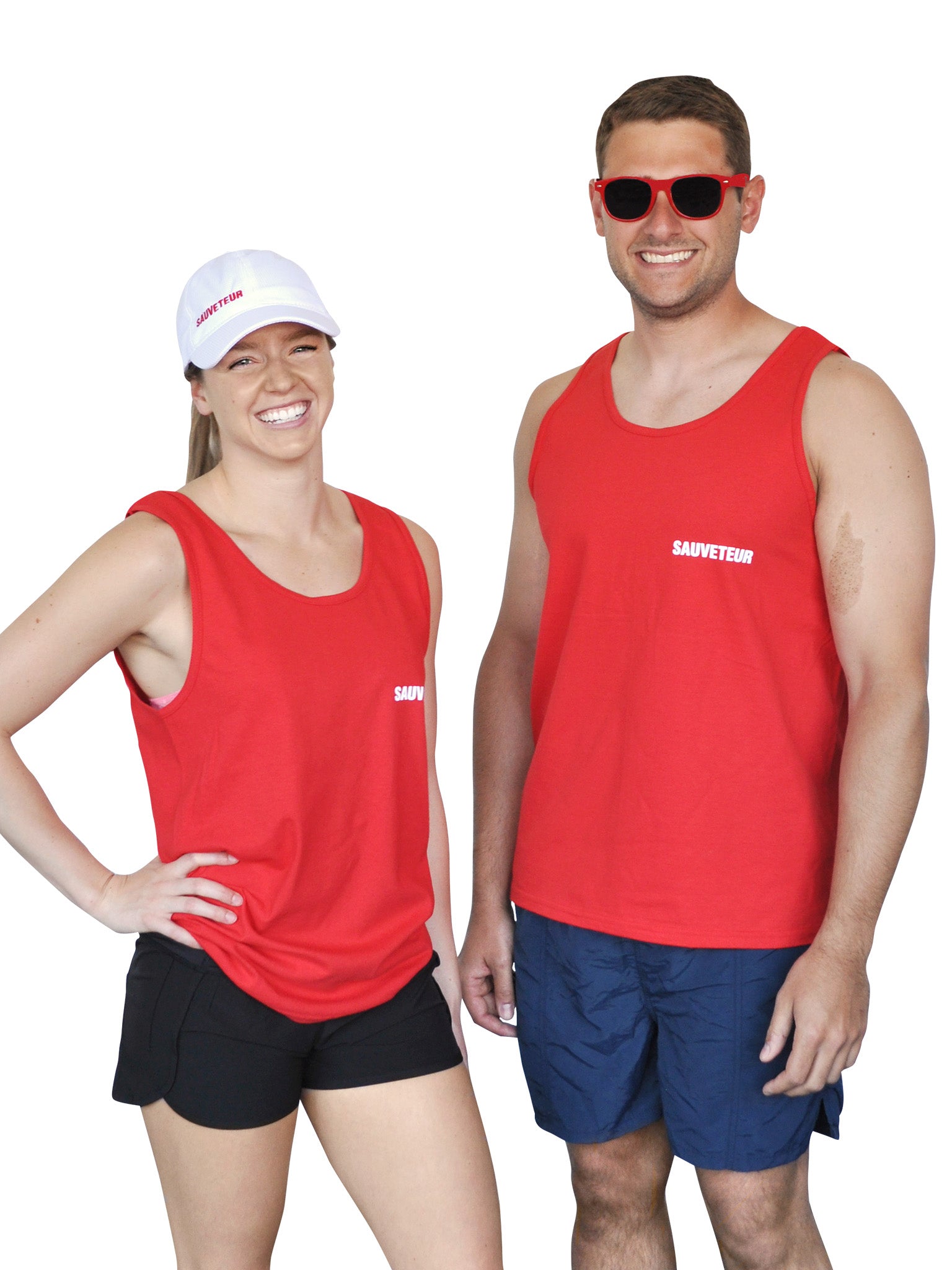 &#39;Sauveteur&#39;&#39; Tank Top - Red