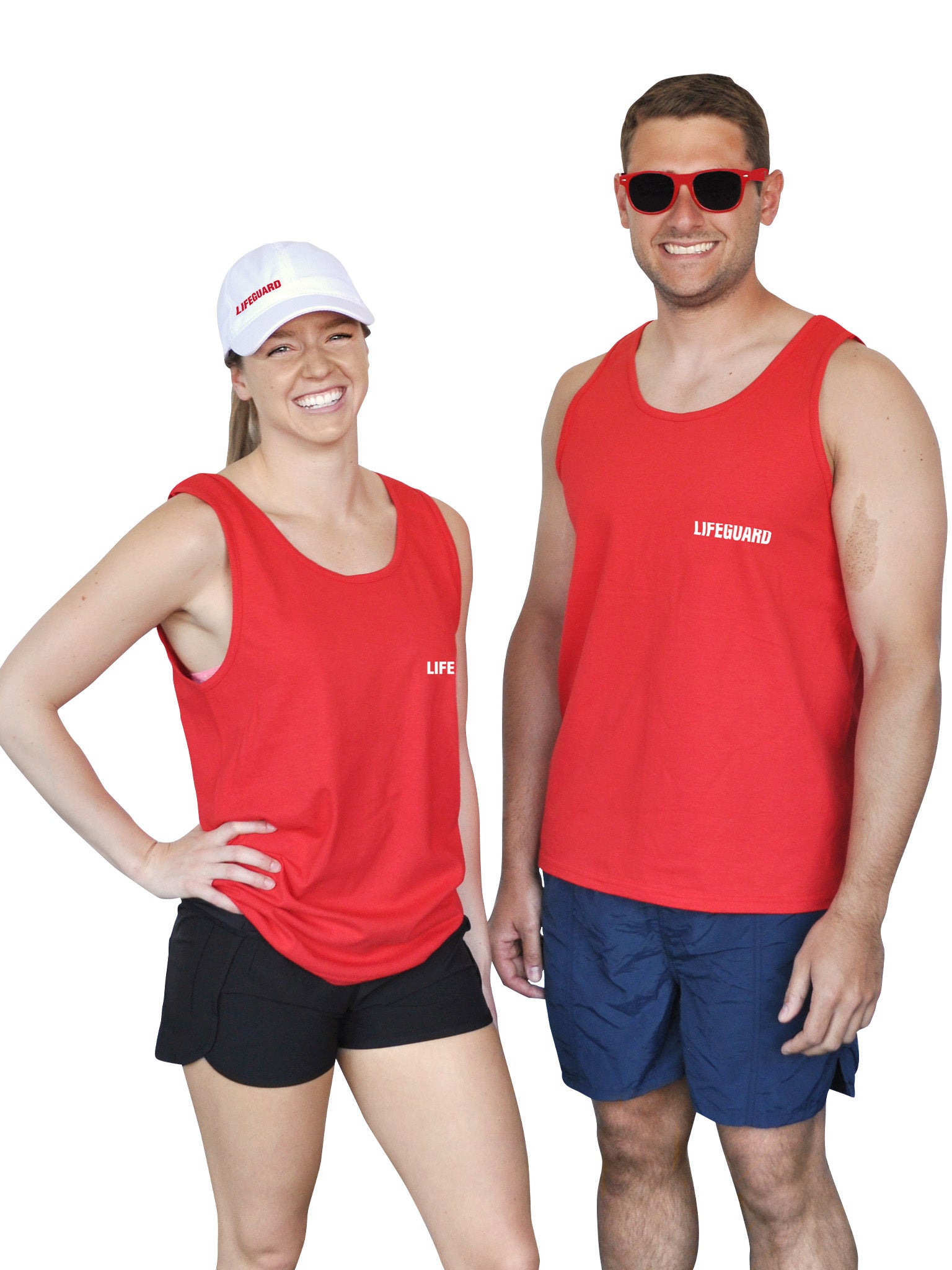 "Lifeguard" Tank Top - Red
