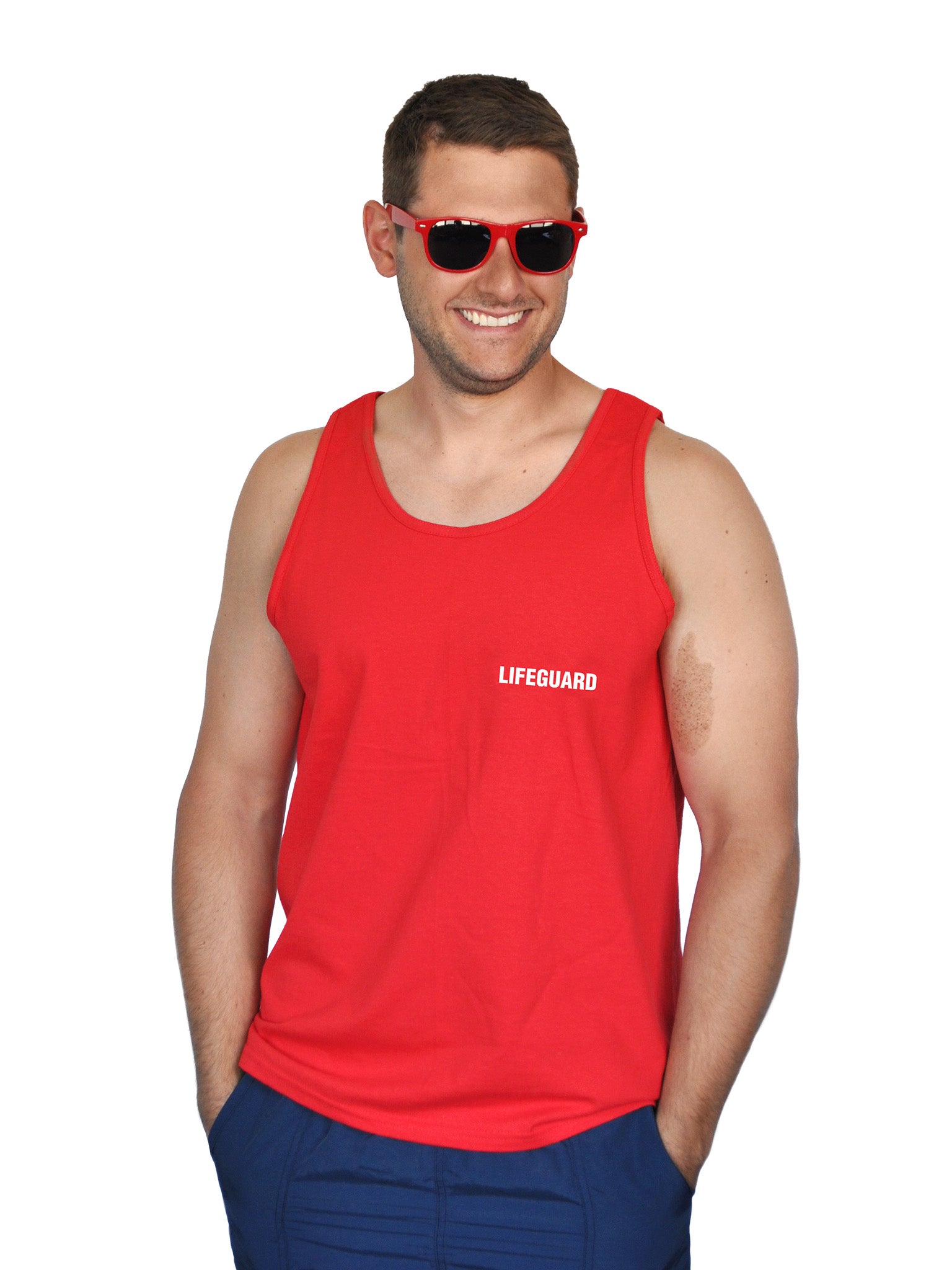 "Lifeguard" Tank Top - Red