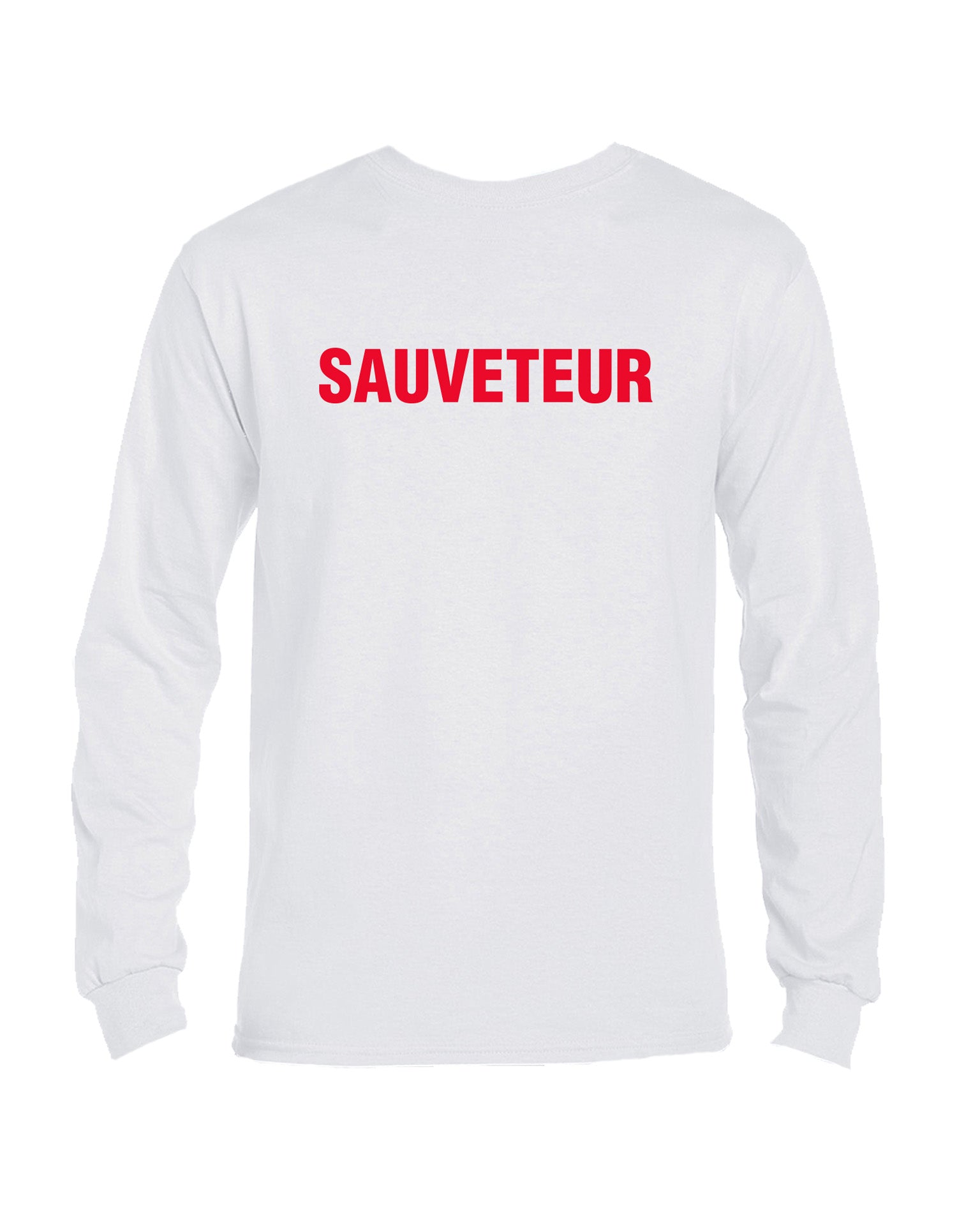 ¨Sauveteur¨ T-Shirt Manches Longues - Blanc