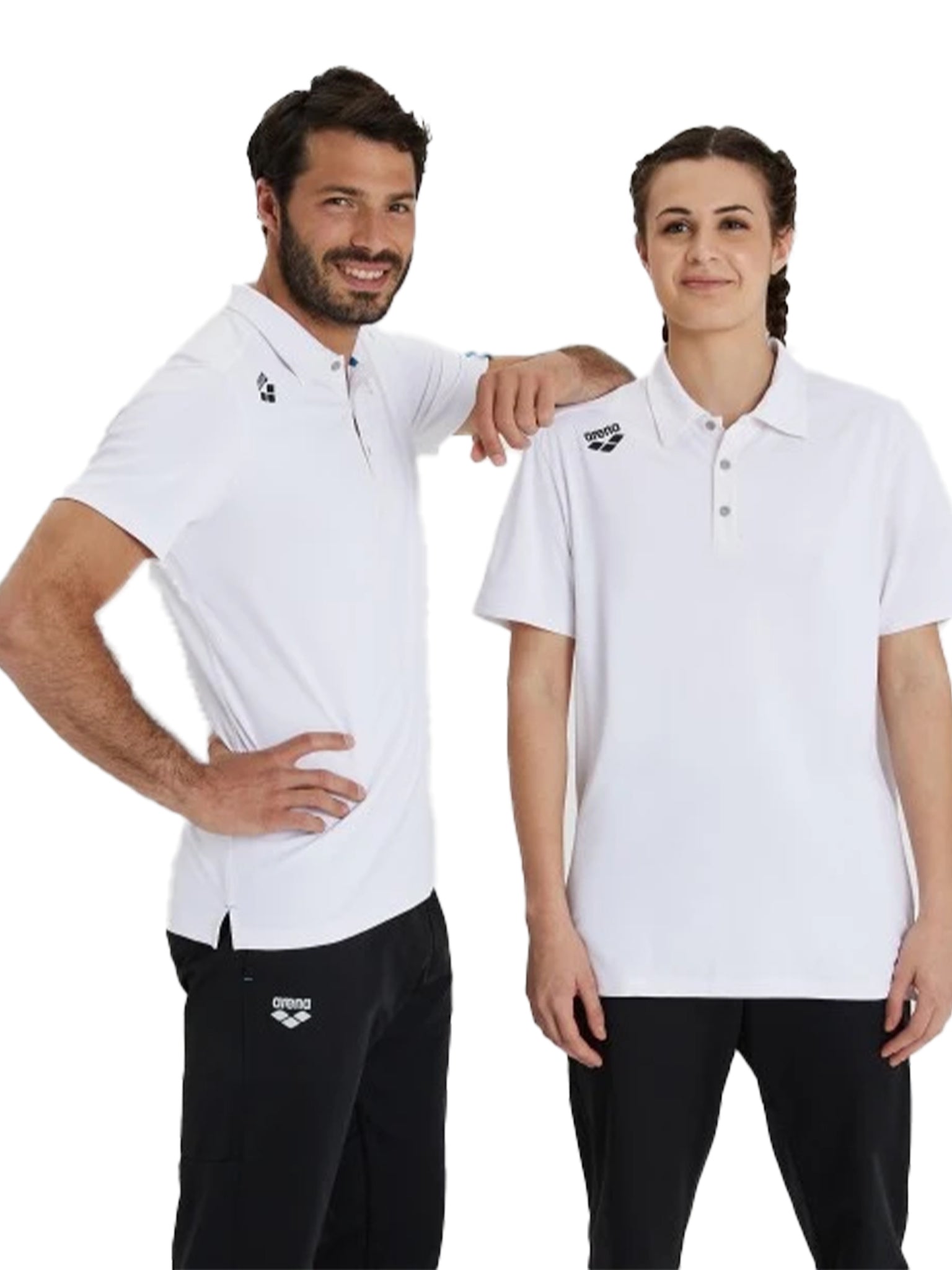 Arena Team Polo Shirt Solid - White