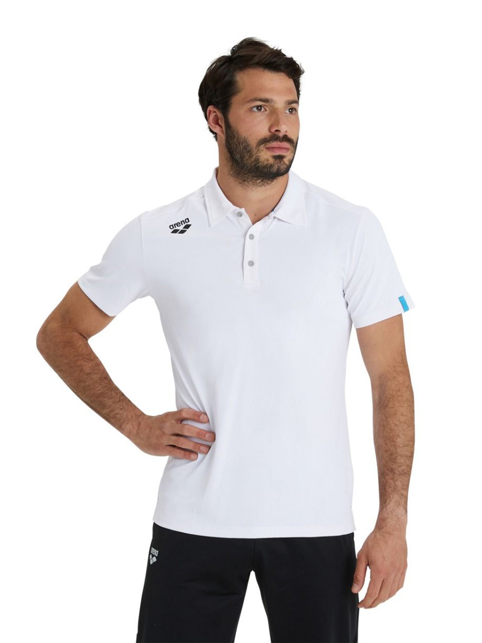 Arena Team Polo Shirt Solid - White