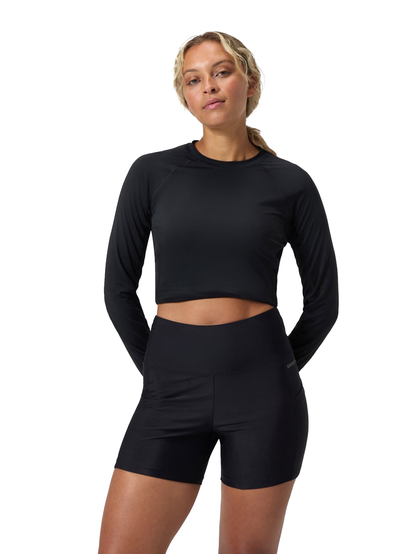 Short de bain 5" Solid pour femmes - Noir