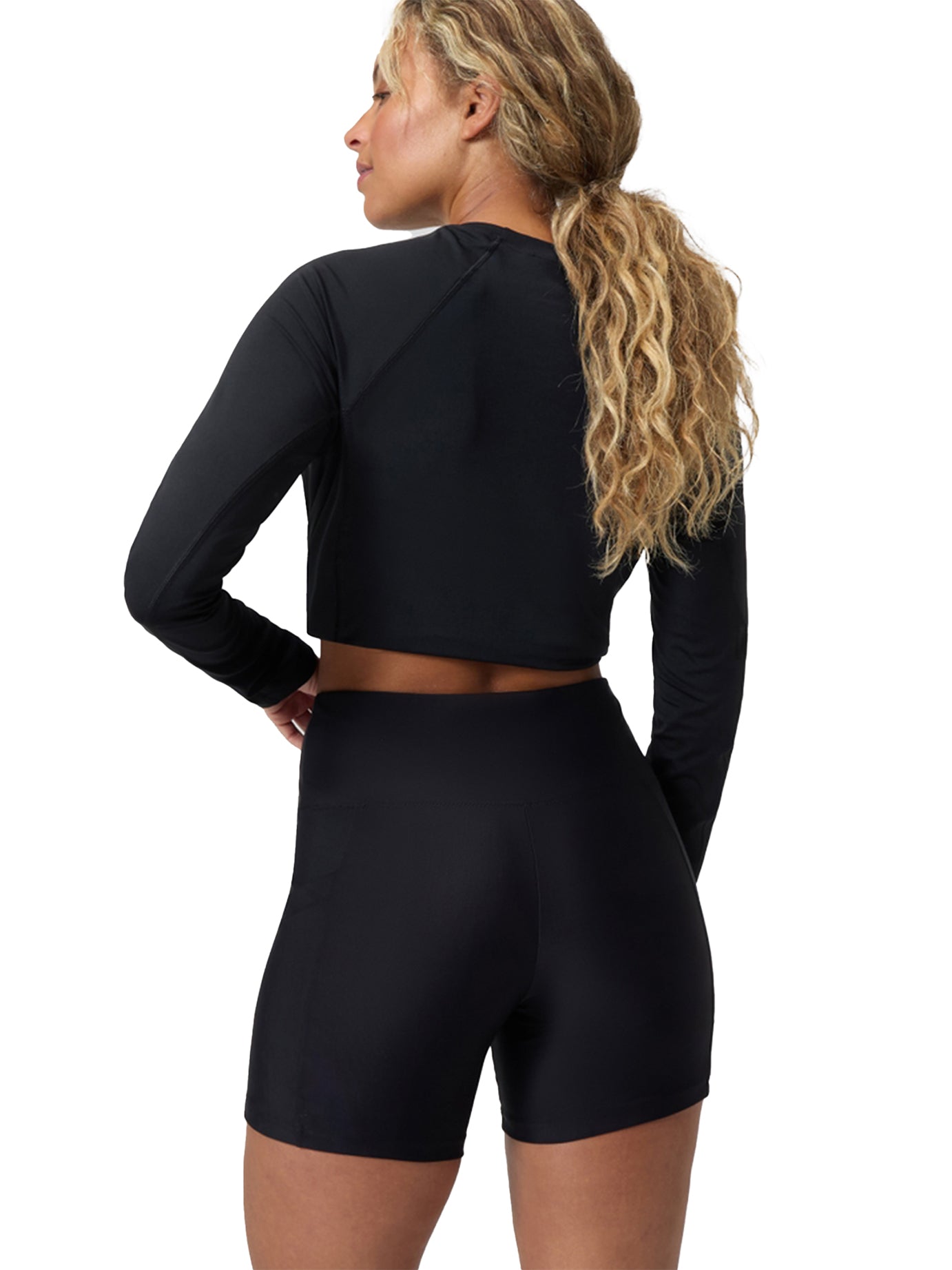 Short de bain 5" Solid pour femmes - Noir