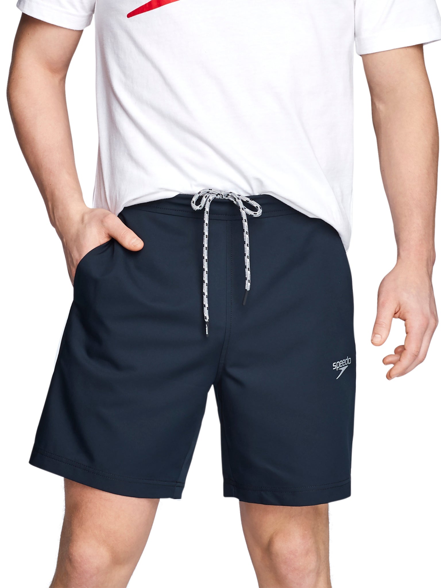 Men's Woven Warm Up Shorts - Black