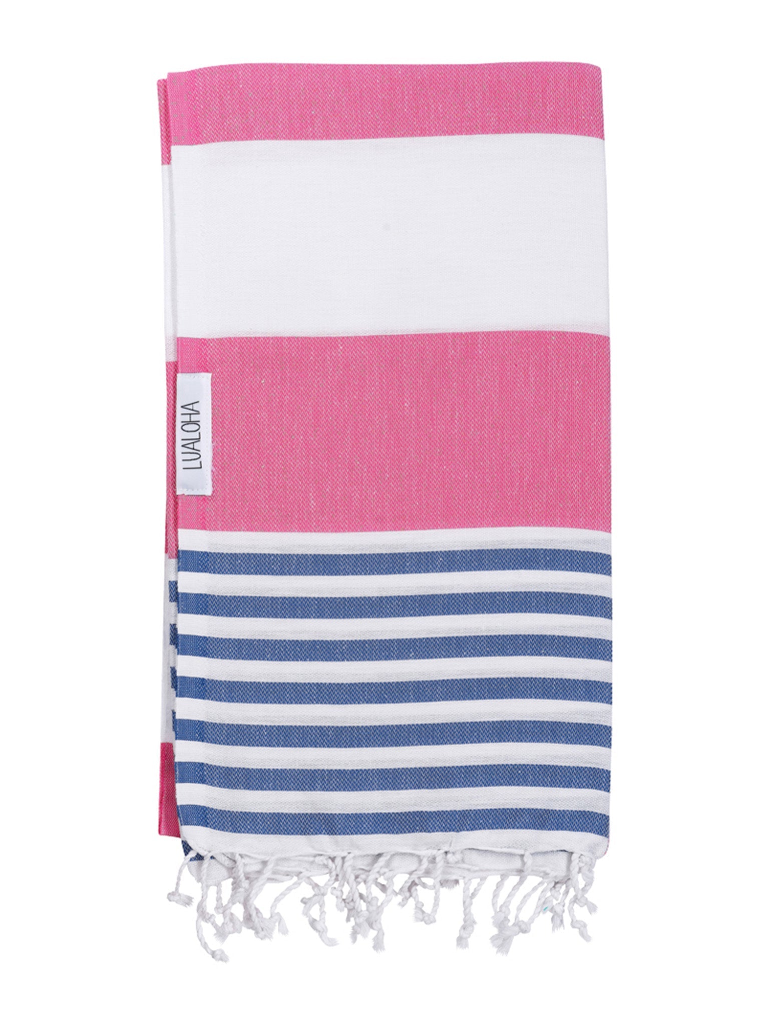 Striped Goodness Beach Towel - Pink/Denim