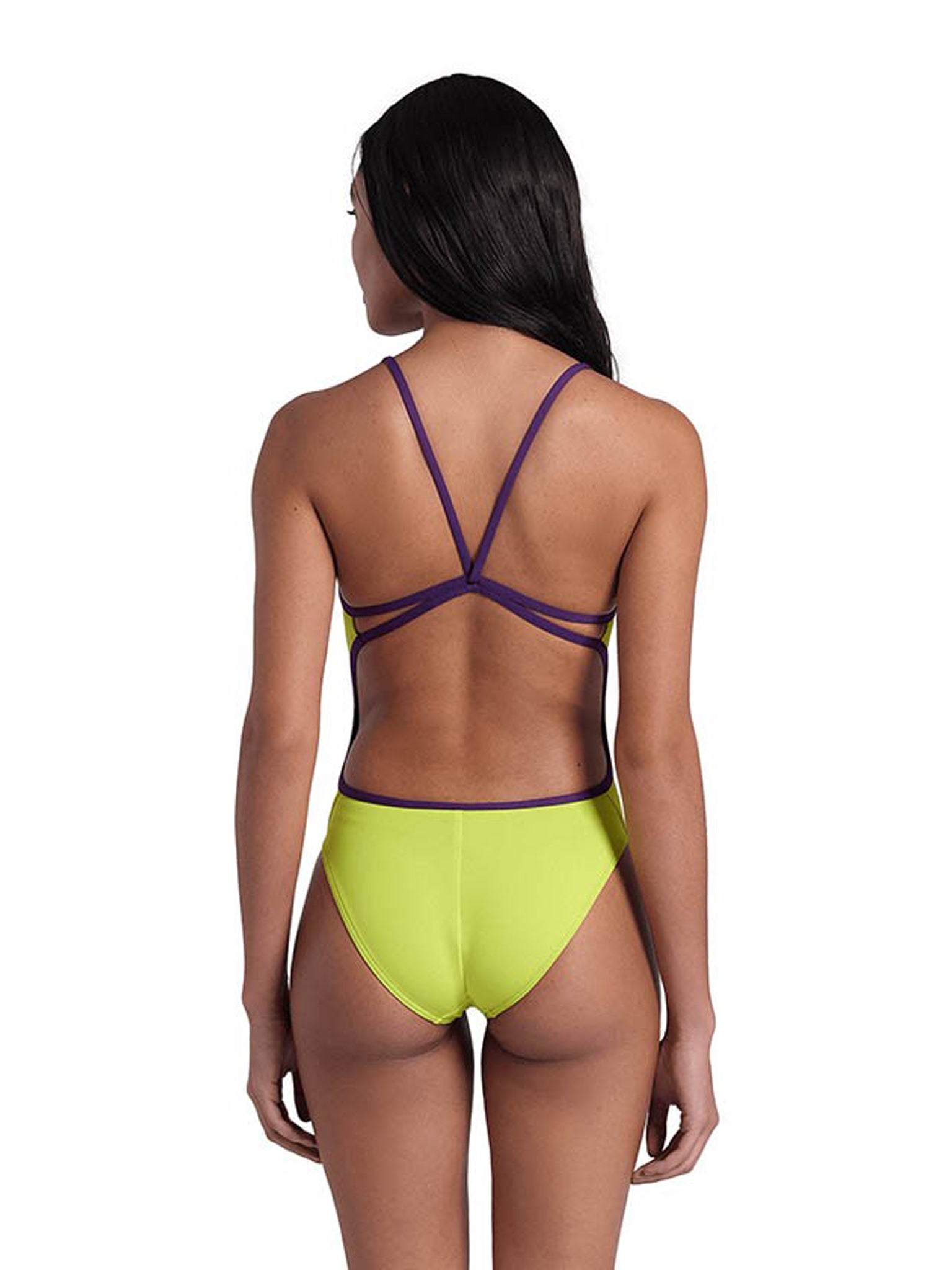  Women&#39;s Swimsuit - Lace Back Solid