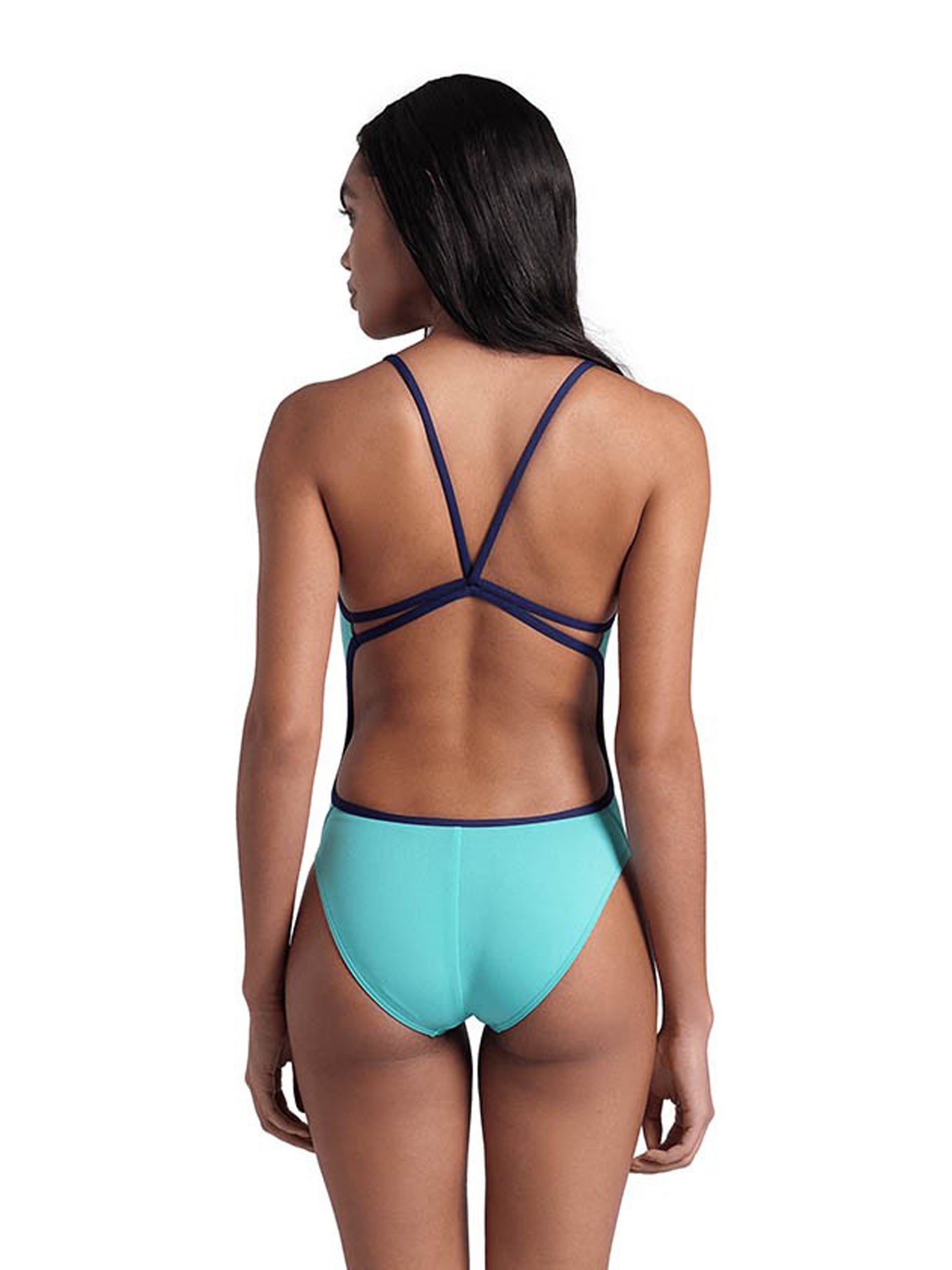  Women&#39;s Swimsuit - Lace Back Solid
