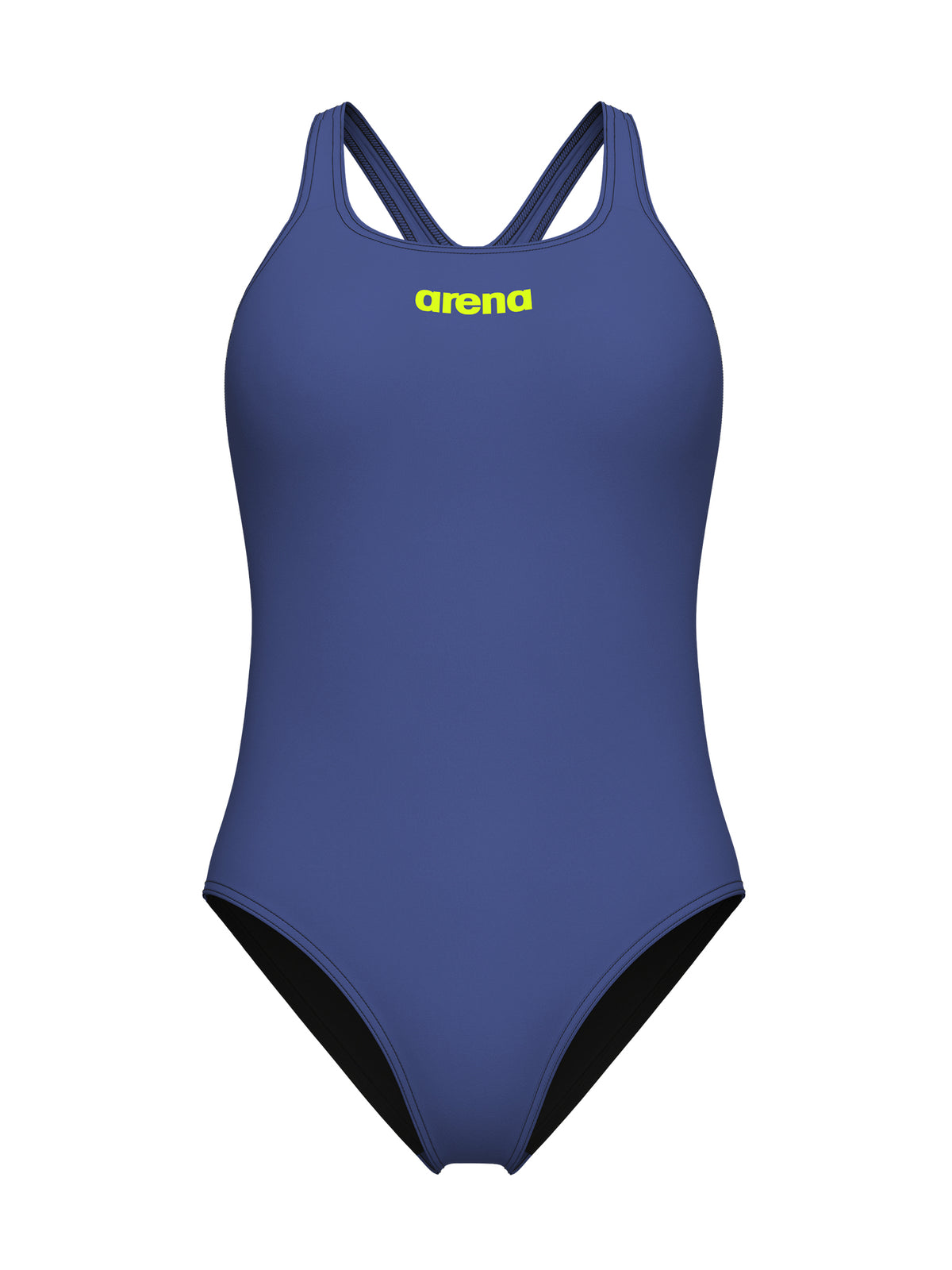 Women’s Team Swim Pro Back Solid One-Piece Swimsuit – Future Dusk/Black