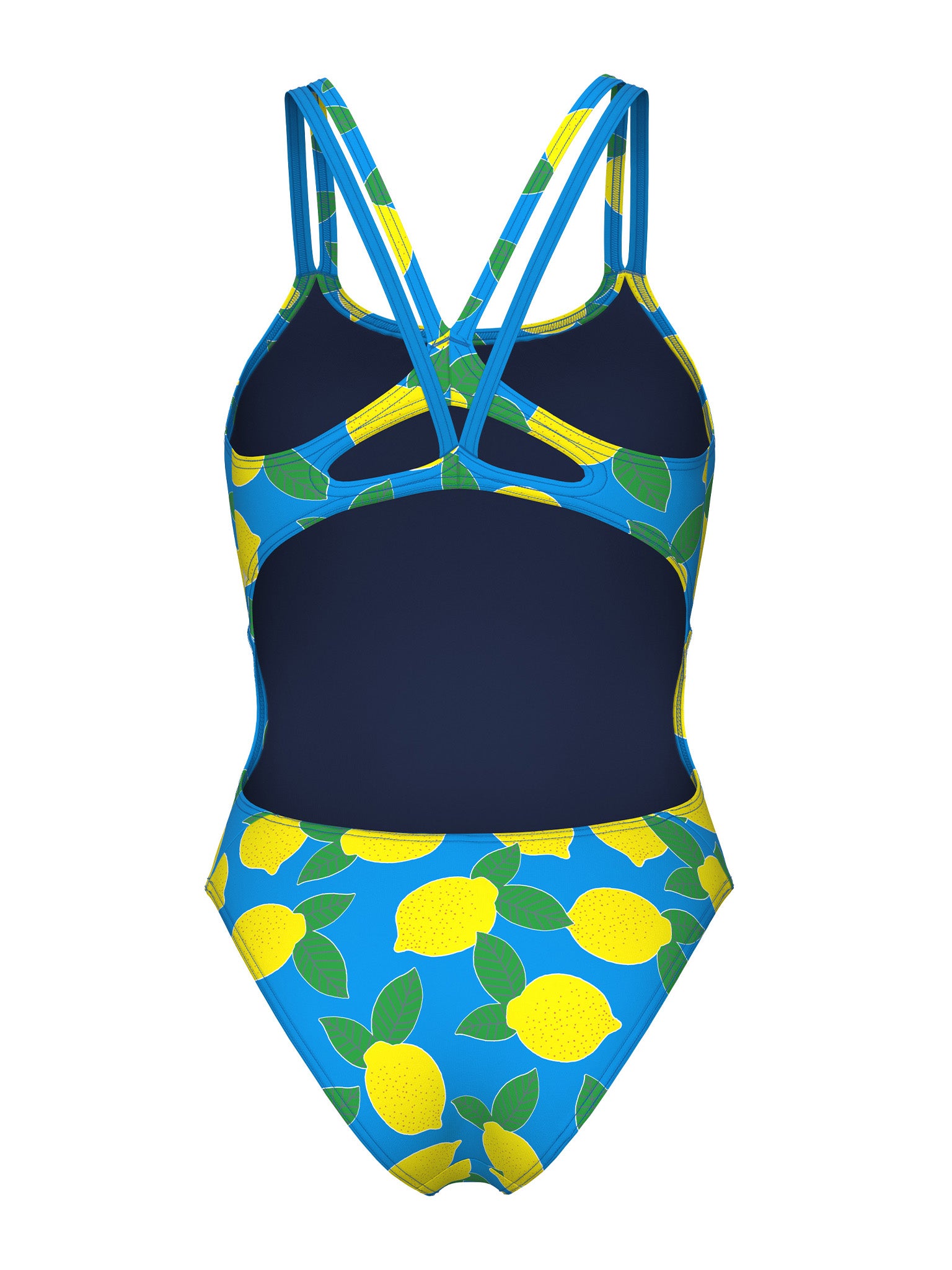 Maillot de bain une-pièce Lemons Lace Plus Back pour femmes - Turquoise