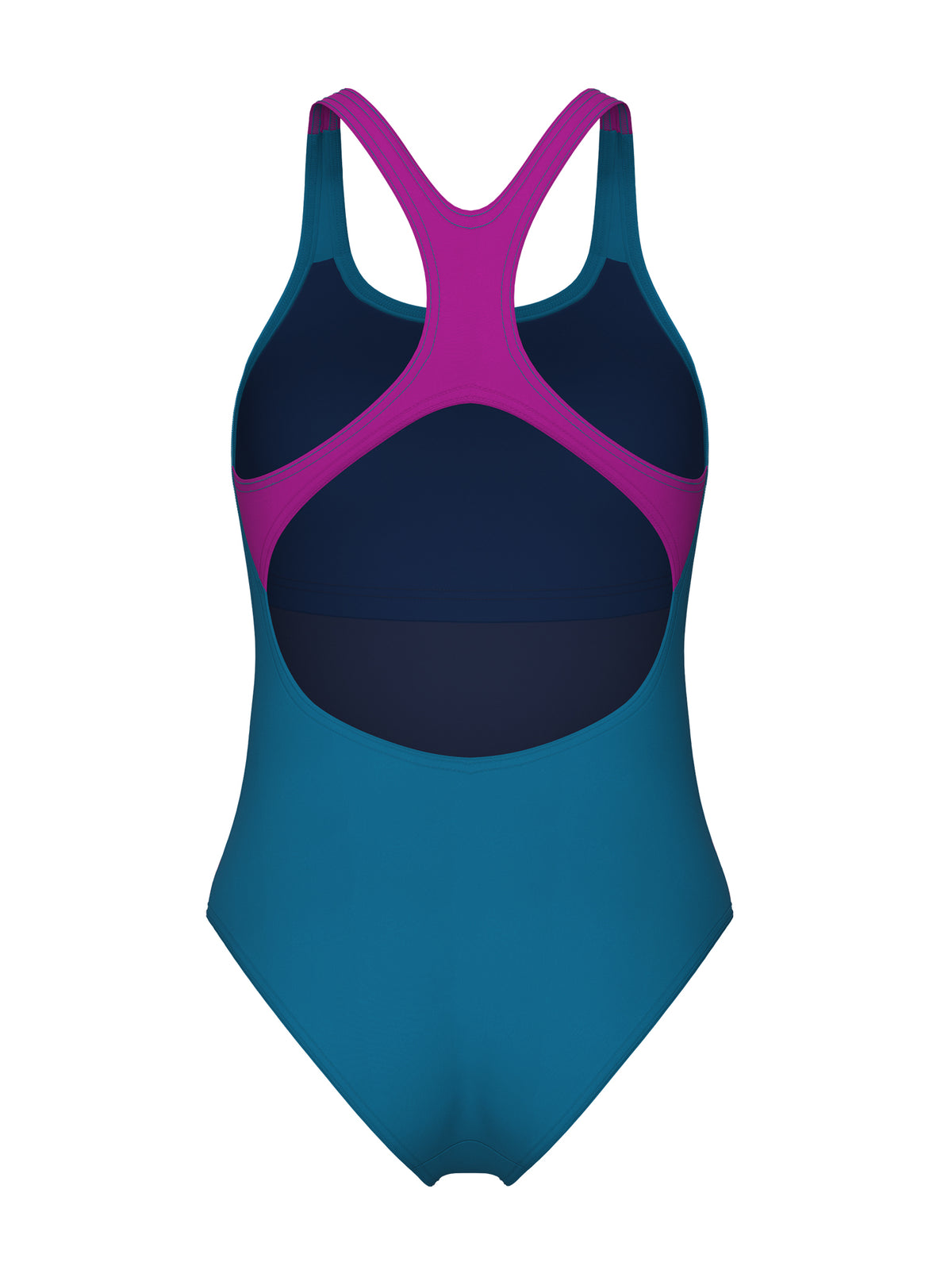 Women’s Graphic Swim Pro Back One-Piece Swimsuit – Cosmo Blue/Very Fuchsia