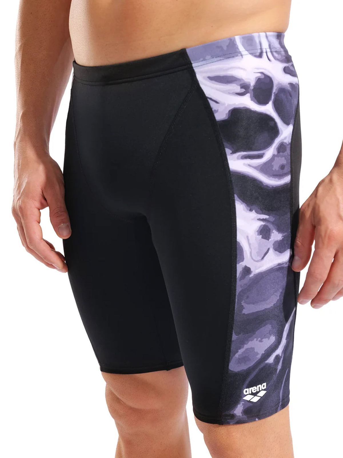 Men’s Earth Swim Jammer – Black/Multi Black