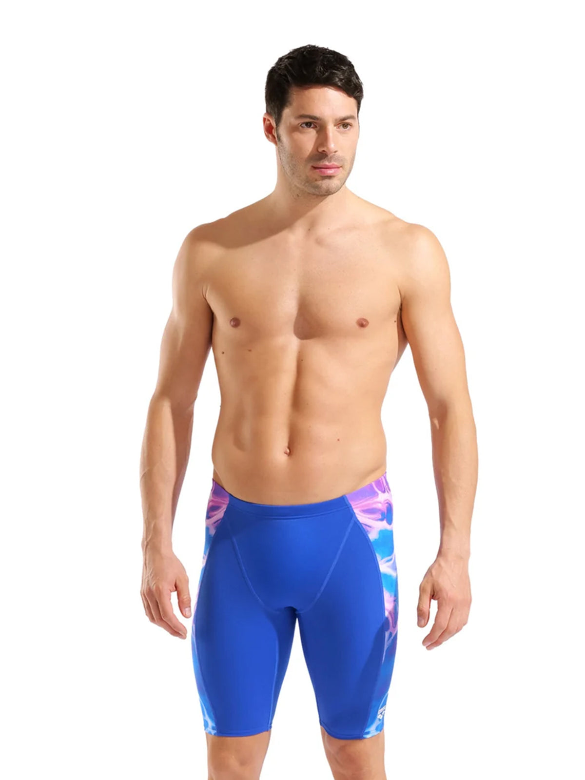 Jammer de natation Earth pour hommes - Neon Blue/Multi Neon Blue