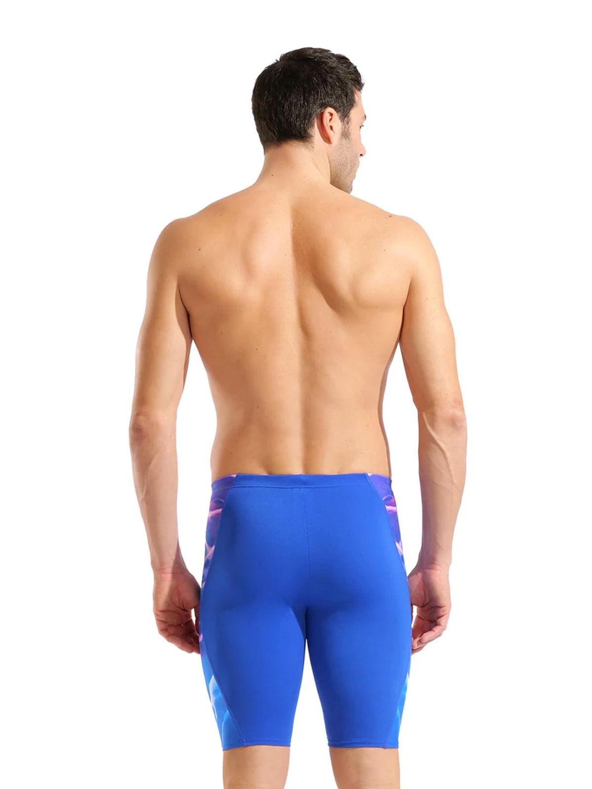 Jammer de natation Earth pour hommes - Neon Blue/Multi Neon Blue