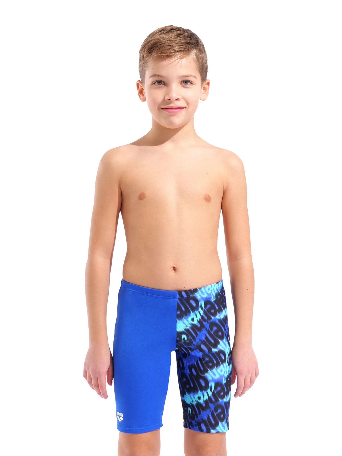 Jammer de natation Crowded pour garçons – Neon Blue/Multi Neon Blue