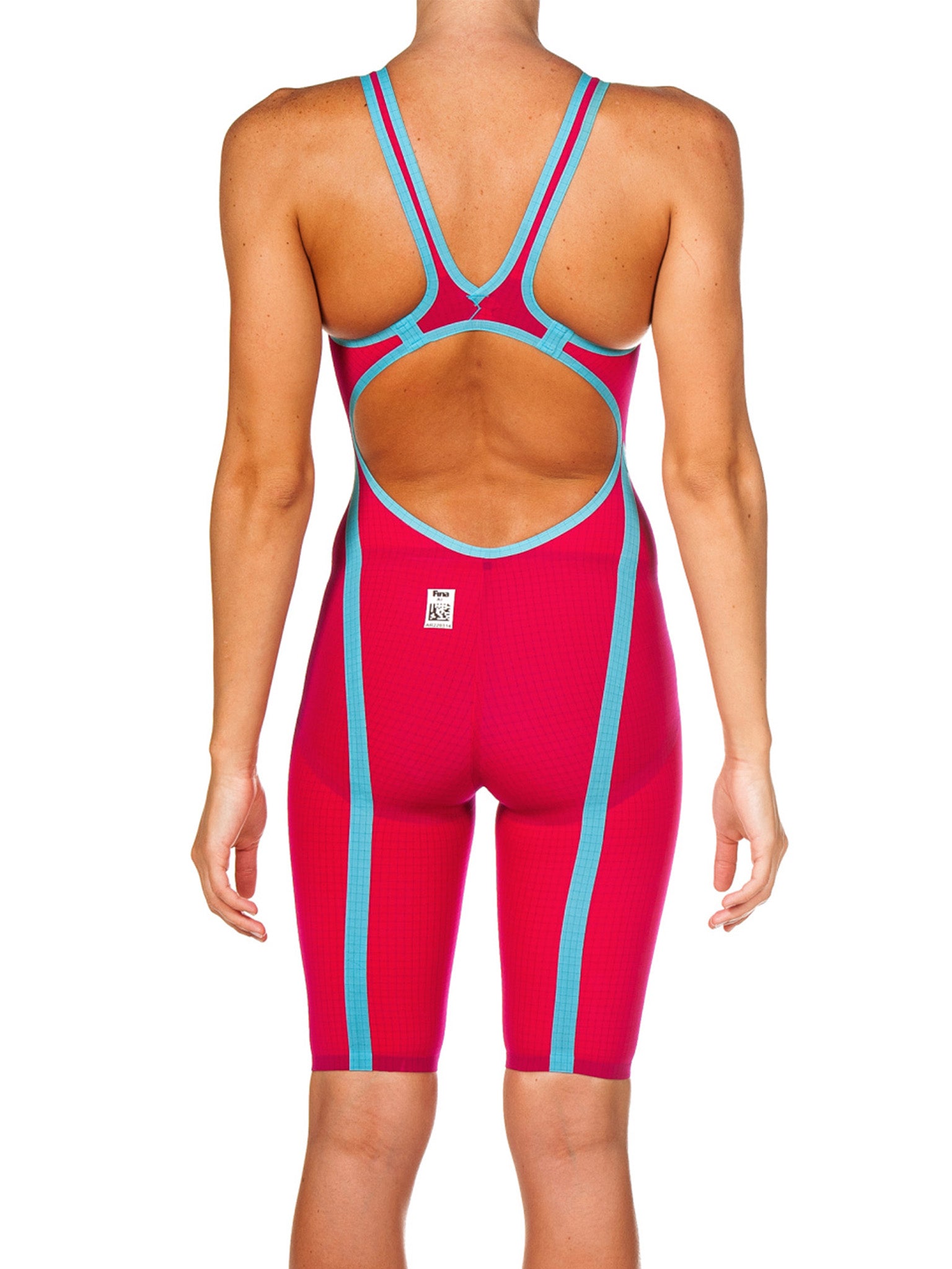 Women&#39;s Powerskin Carbon Flex VX FBSLOB Open Back Racing Suit - Red