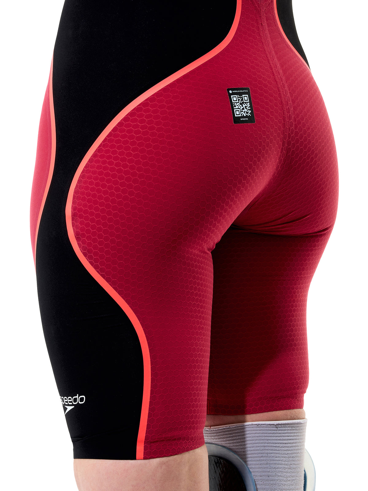 Women's Fastskin LZR Pure Intent 2.0 Kneeskin Open Back Racing Suit - Regal Red/Black