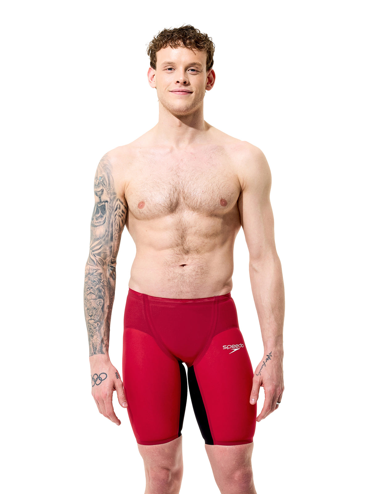 Maillot de compétition Fastskin LZR Pure Valor 2.0 Jammer pour hommes - Regal Red/Noir