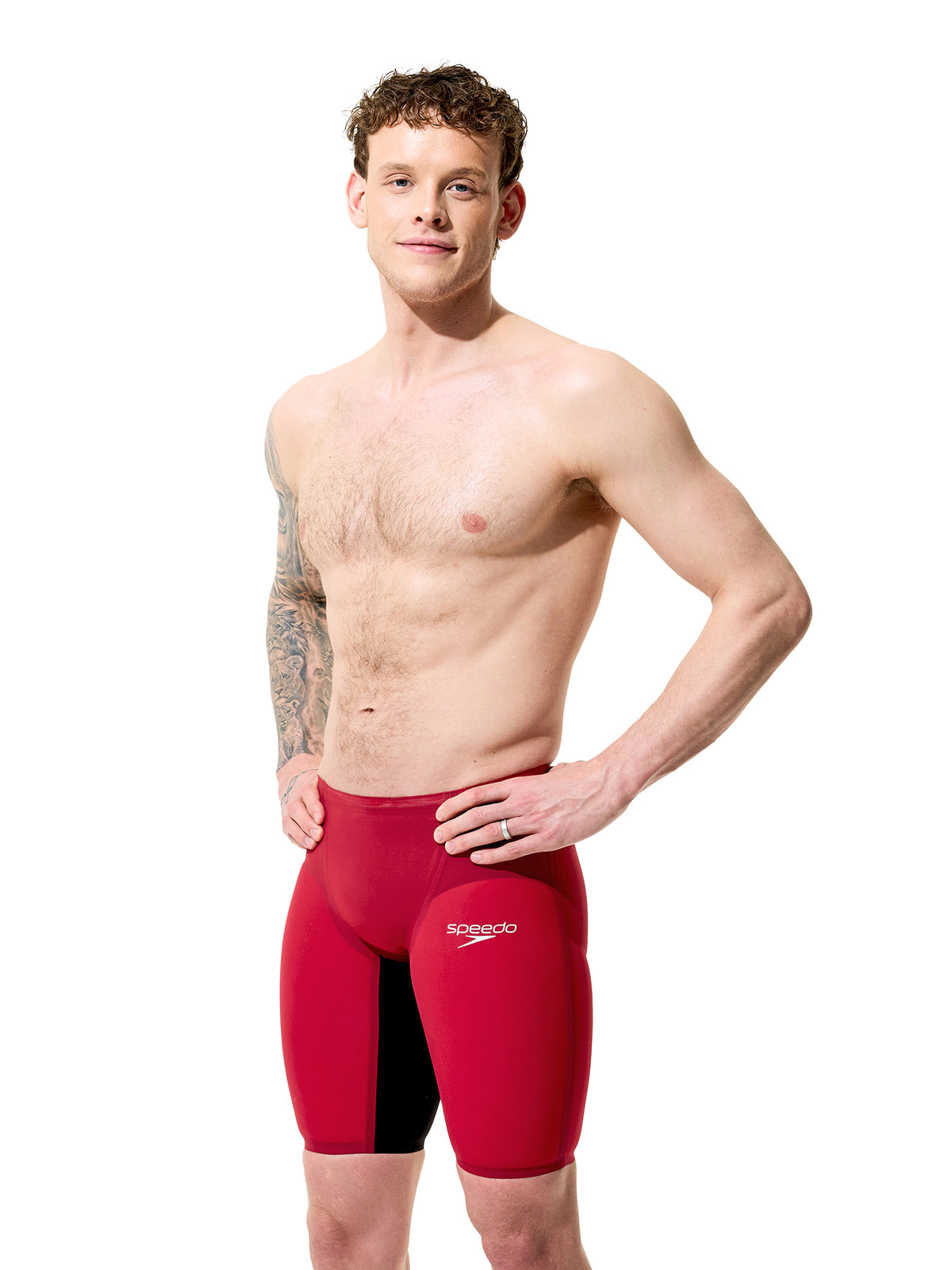 Maillot de compétition Fastskin LZR Pure Valor 2.0 Jammer pour hommes - Regal Red/Noir