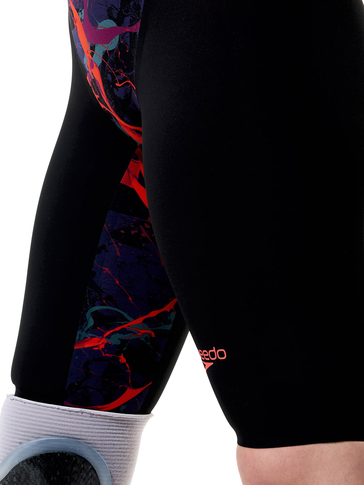 Women's Fastskin LZR Pure Valor 2.0 Kneeskin Closed Back Racing Suit - Black Ember/Black