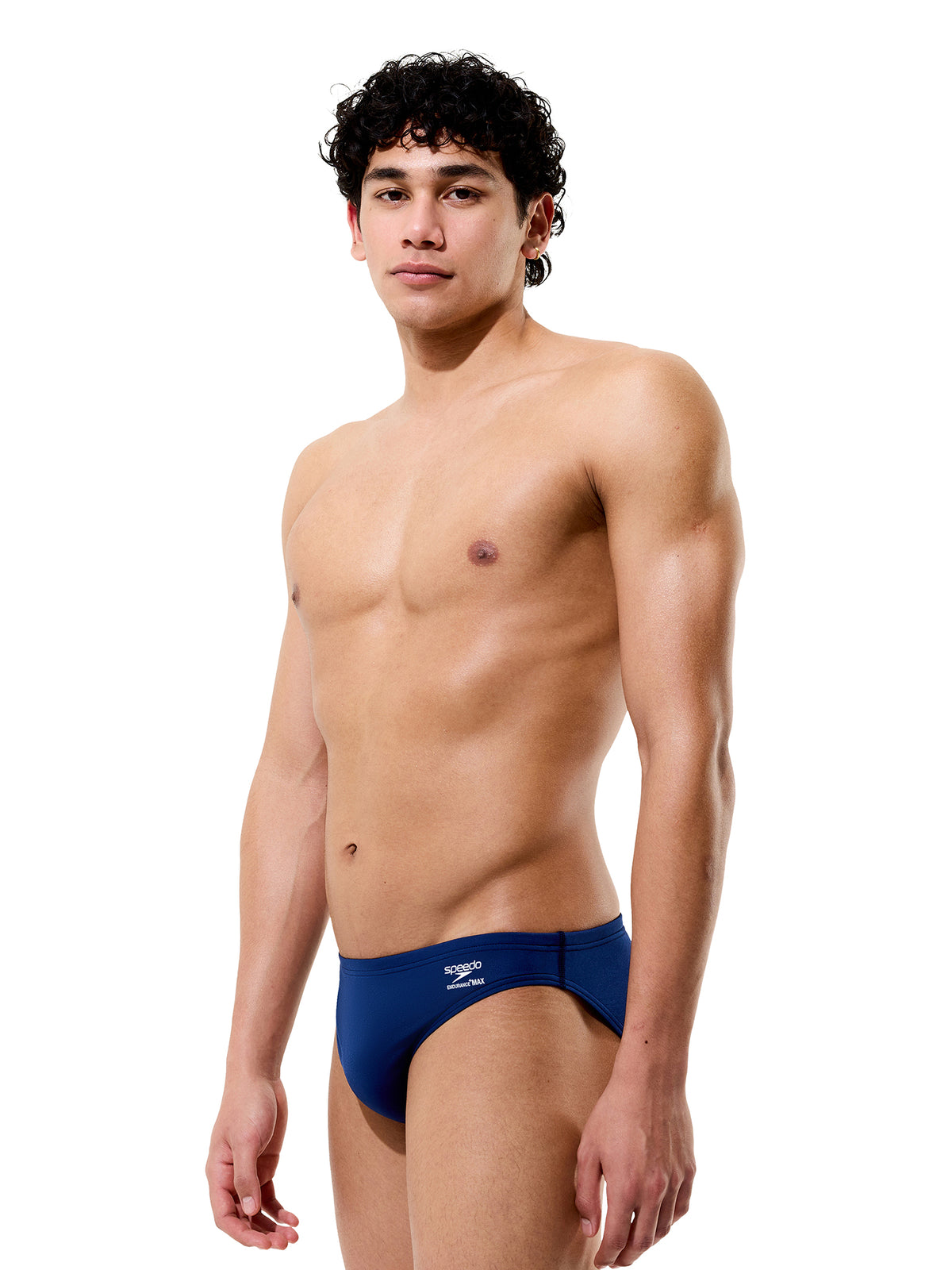 Men's Team Endurance+ Max Solid Swim Brief - Navy