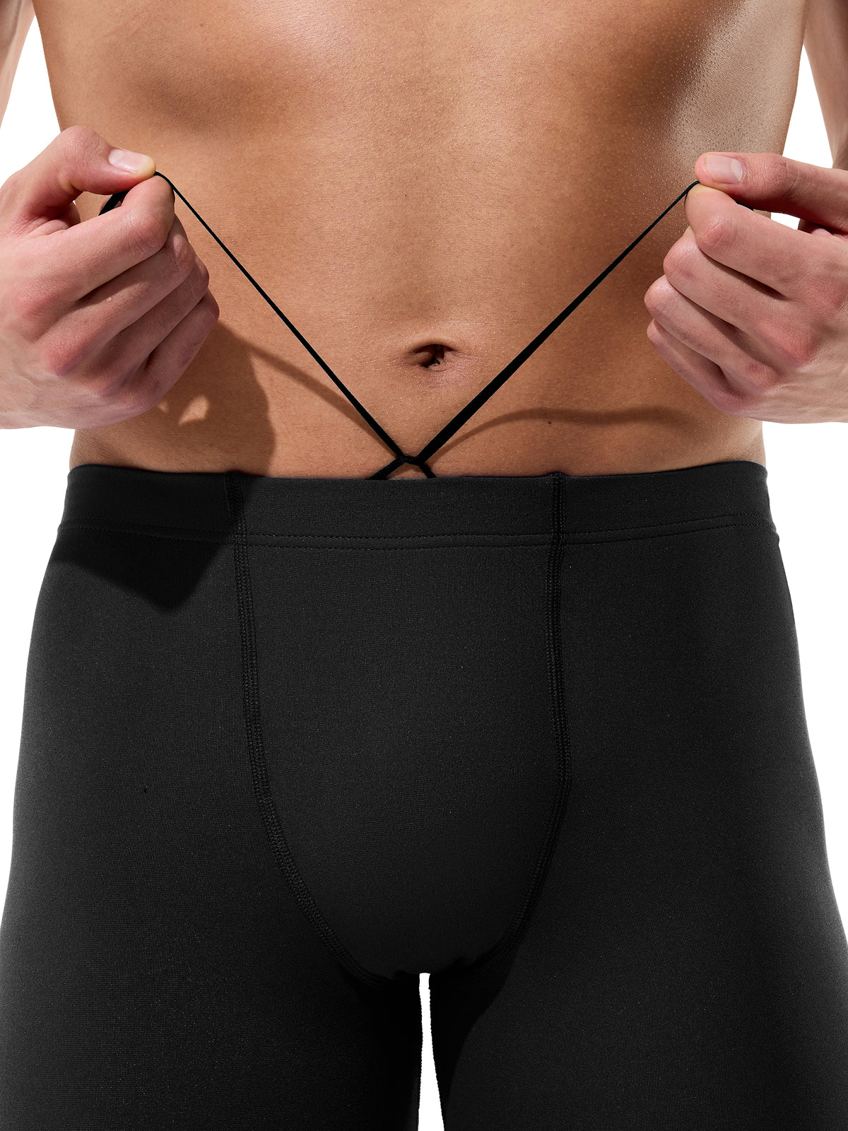 Jammer de natation Team Endurance+ Max Solid pour hommes - Noir