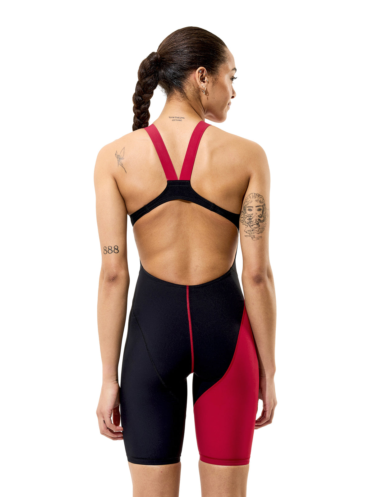 Women's Fastskin Hyperpro Kneeskin Open Back Racing Suit - Black