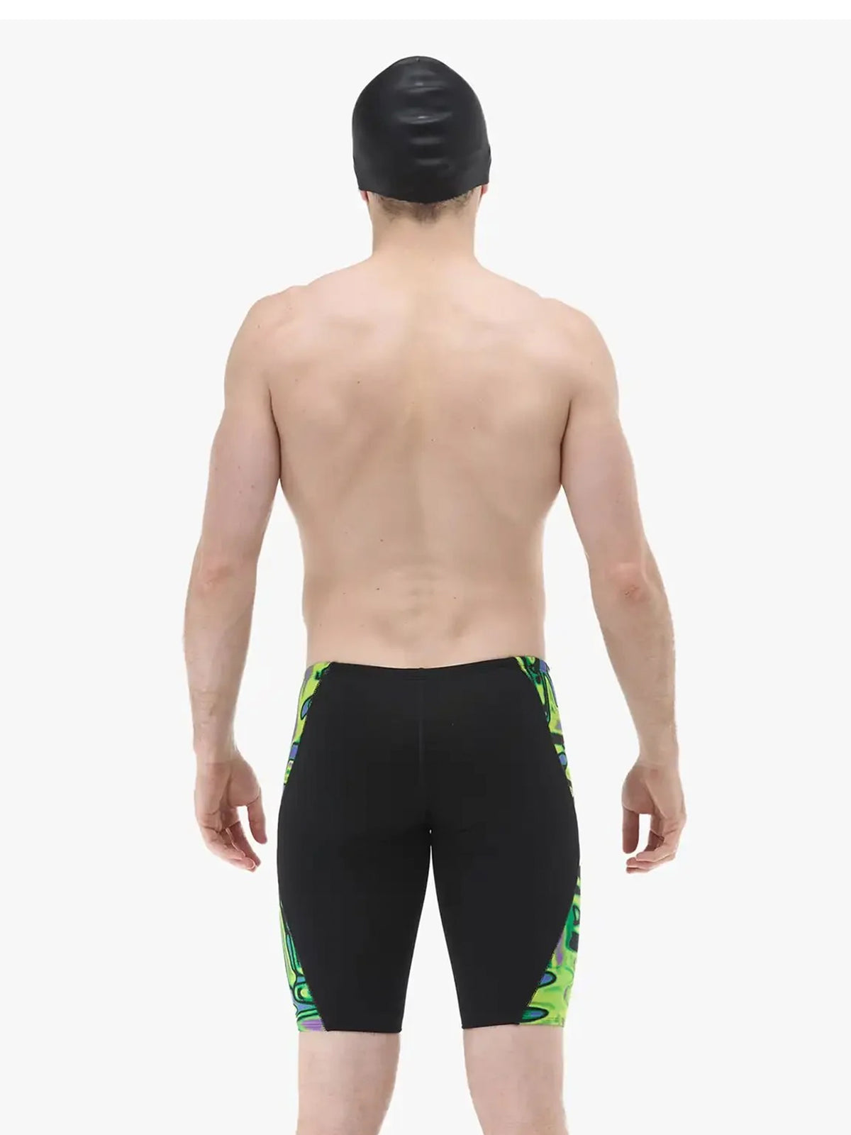 Men's Durafast Elite Flux Swim Jammer - Lime/Multi