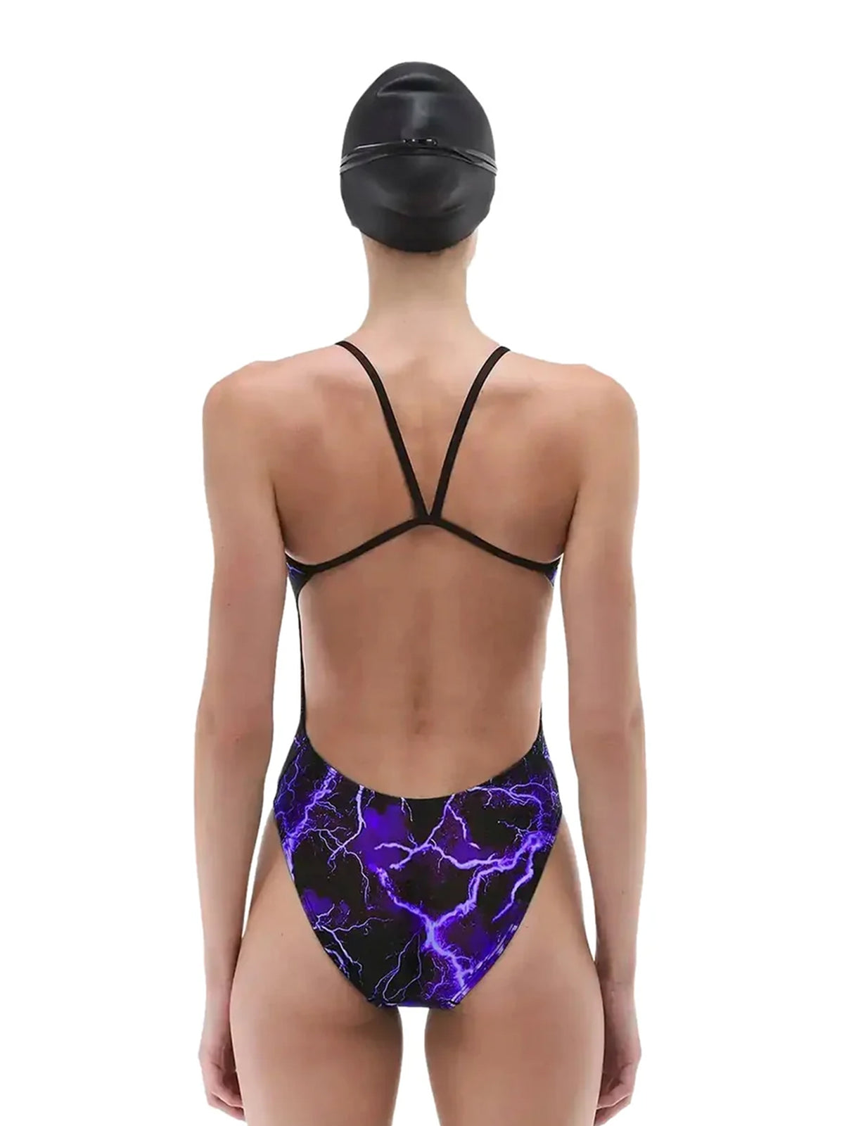 Women's Cutoutfit Durafast Elite Arterix One-Piece Swimsuit - Purple
