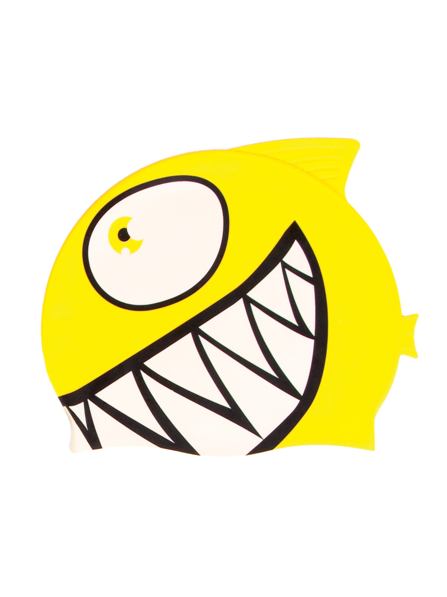 Funny Silicone Swim Cap - Yellow Fish