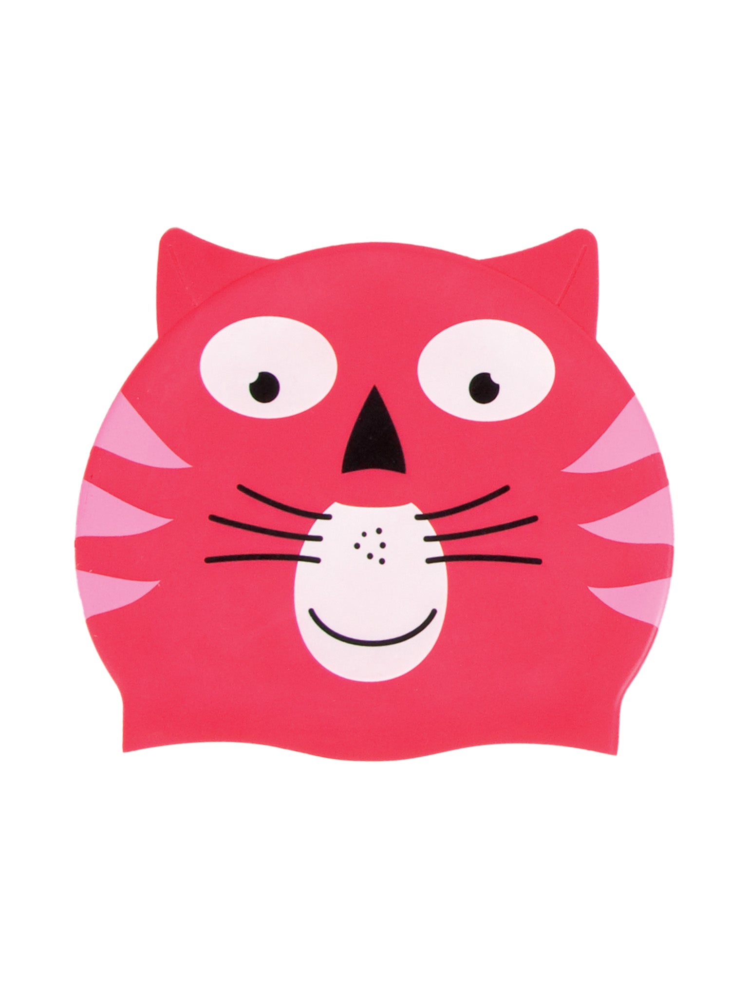 Funny Silicone Swim Cap - Pink Cat
