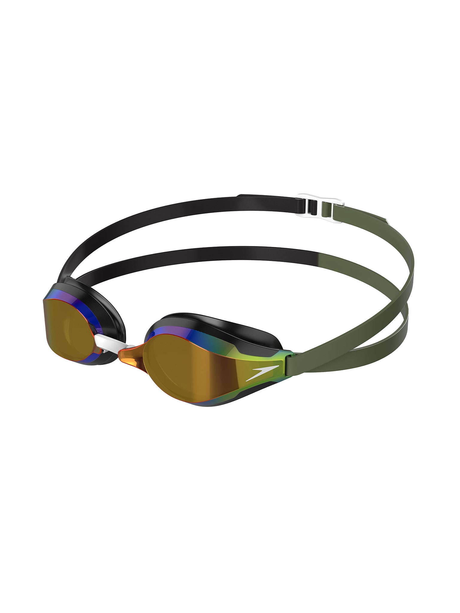 Lunettes de natation Speed Socket 2.0 Mirrored - Noir/Country Greem/Smoke