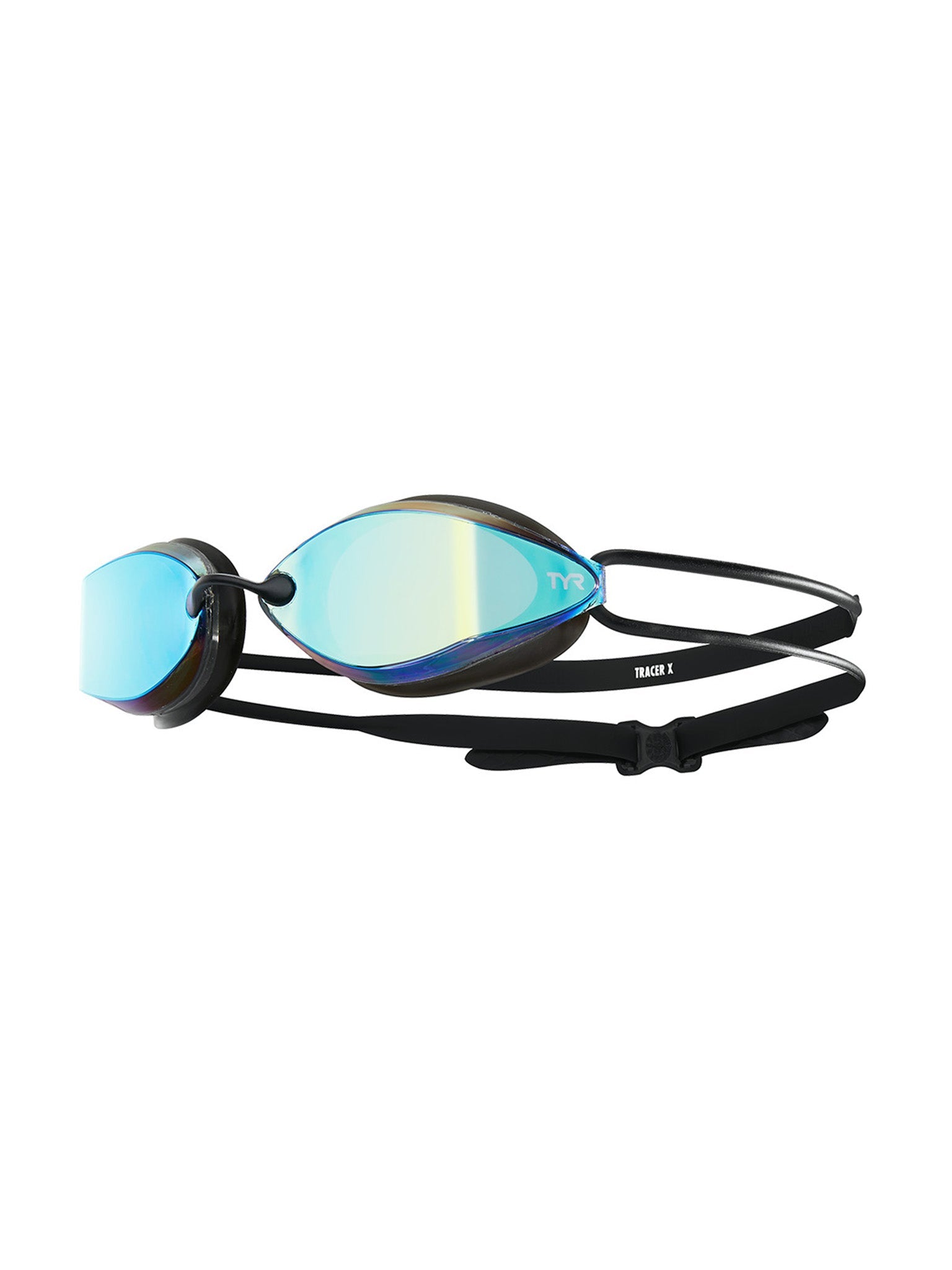 Tracer-X Racing Mirrored Swim Goggles - Black/Gold