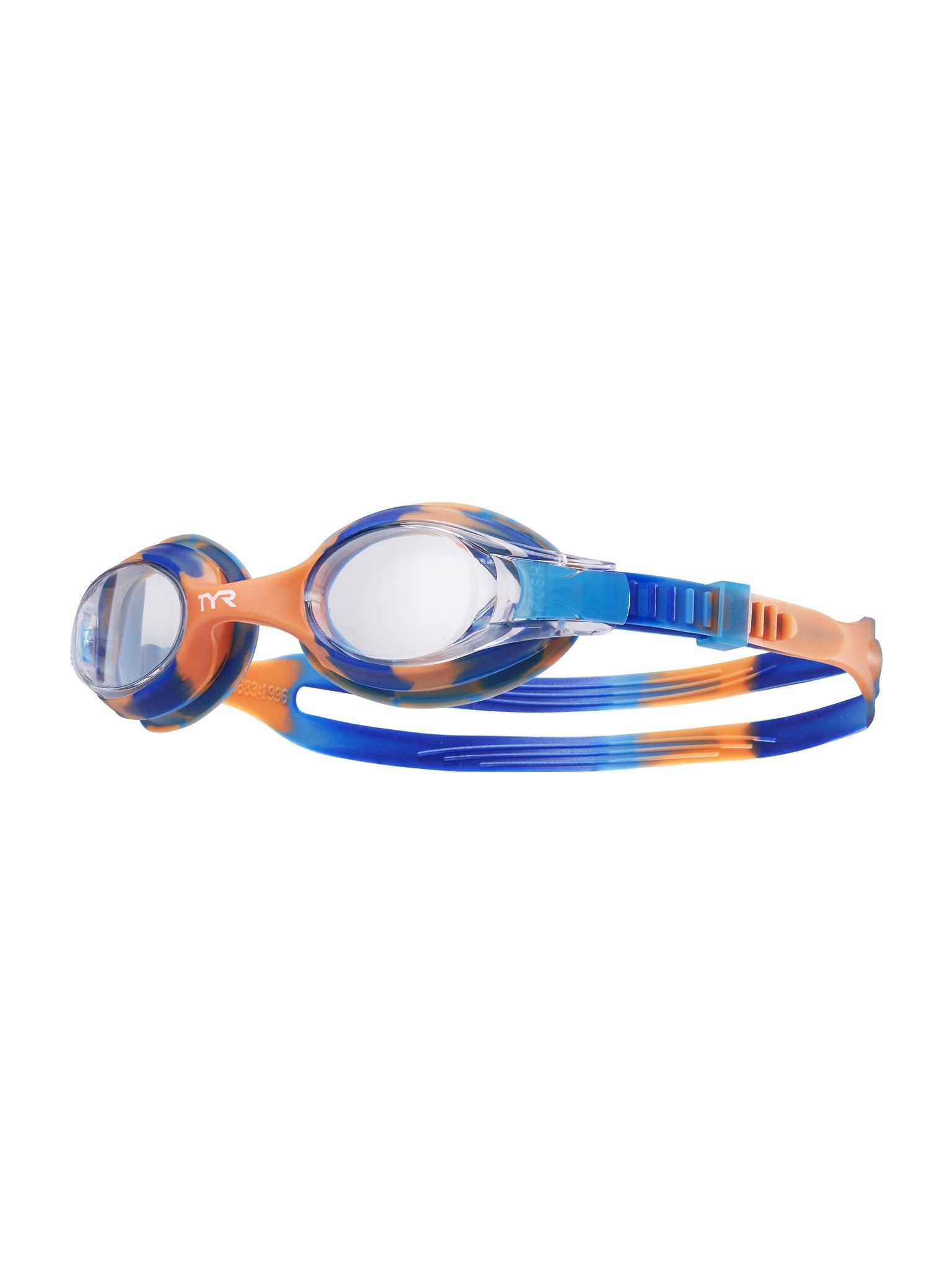 Lunettes de natation Swimple Tie-Dye pour enfants - Bleu/Orange
