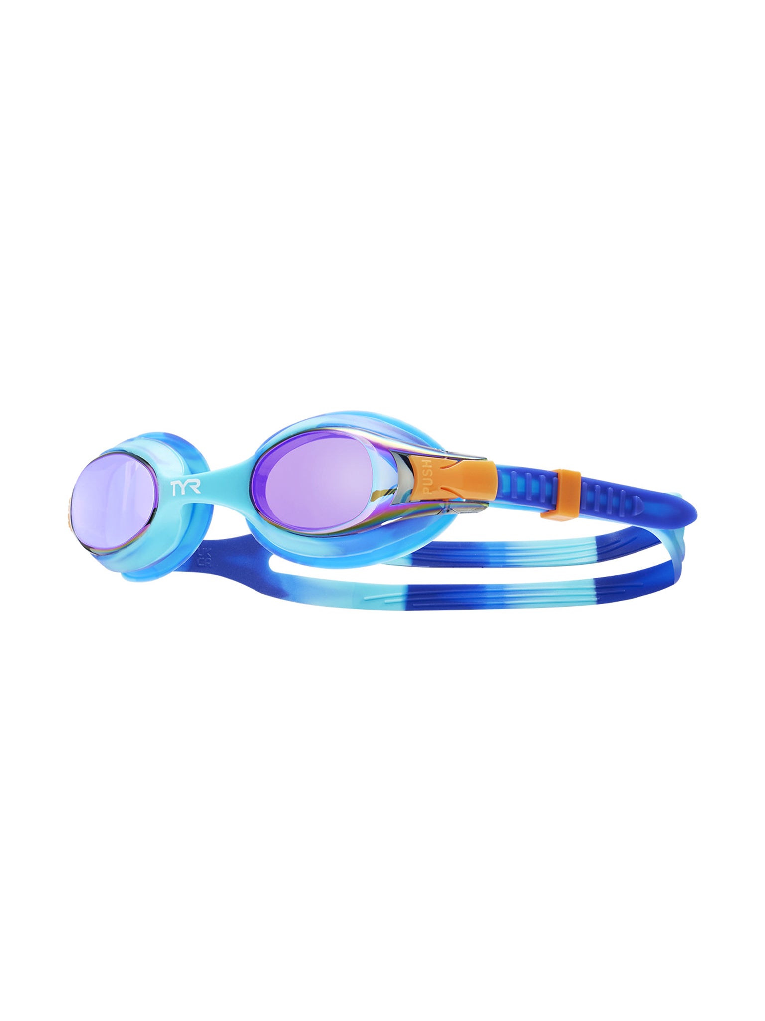 Kid's Swimple Tie-Dye Swim Goggles - Purple/Turquoise/Blue