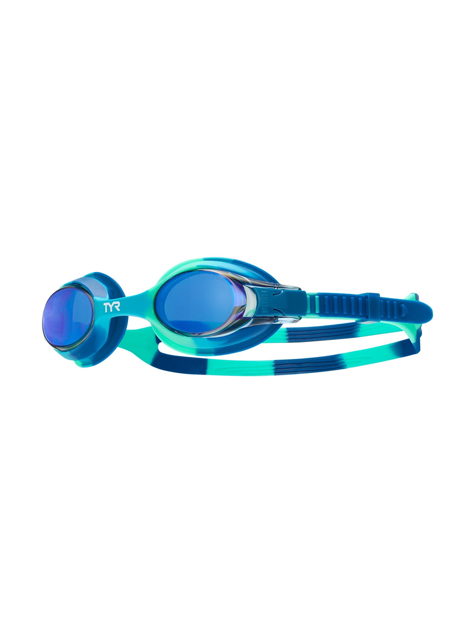 Lunettes de natation Swimple Tie-Dye pour enfants - Bleu/Menthe/Bleu