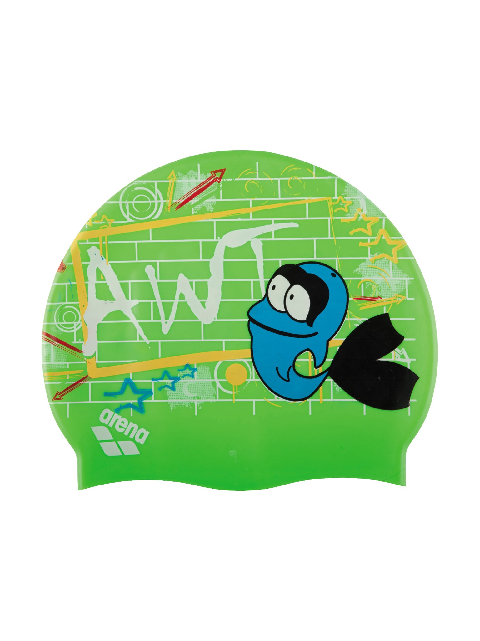 Bonnet de natation AWT MULTI en silicone pour enfants - Vert