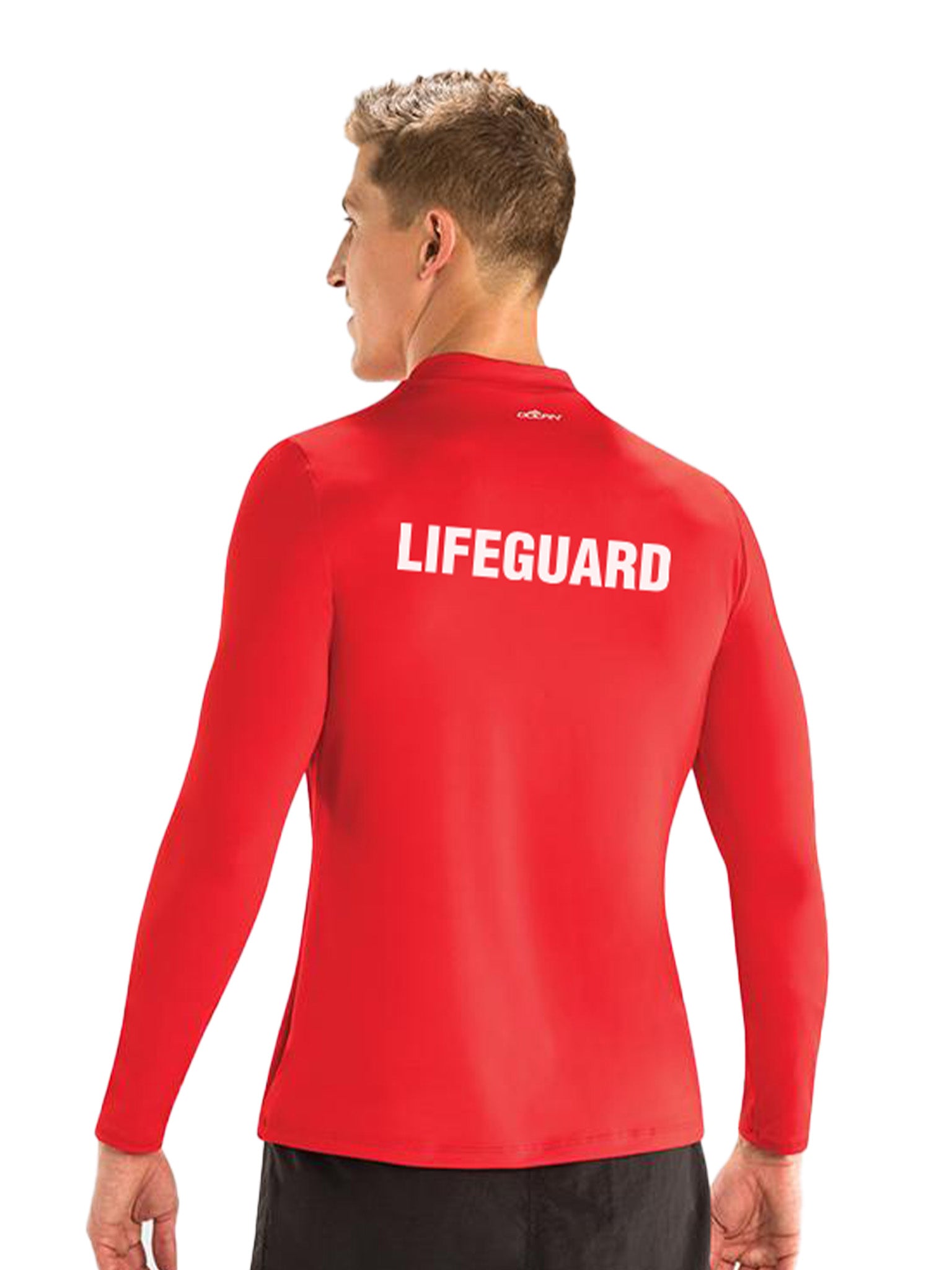 Men&#39;s &#39;&#39;Lifeguard&#39;&#39; Rashguard - Red