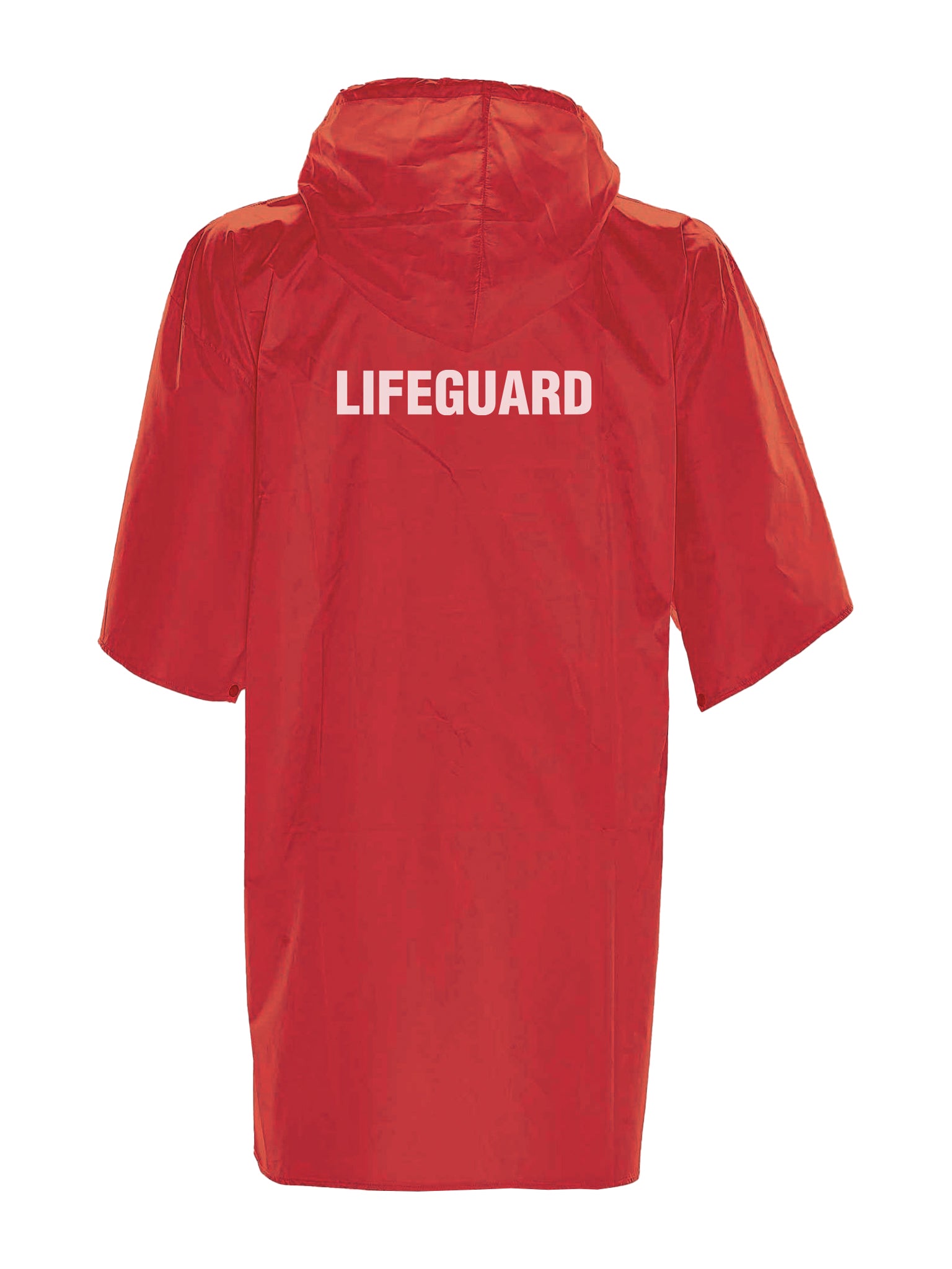 &#39;Lifeguard&#39;&#39; Poncho - Rouge
