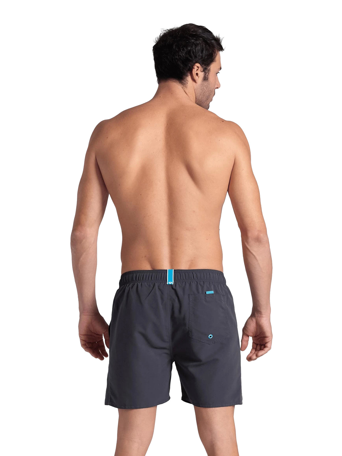Short de bain 16 pouces Fundamentals R pour hommes - Asphalt/Water
