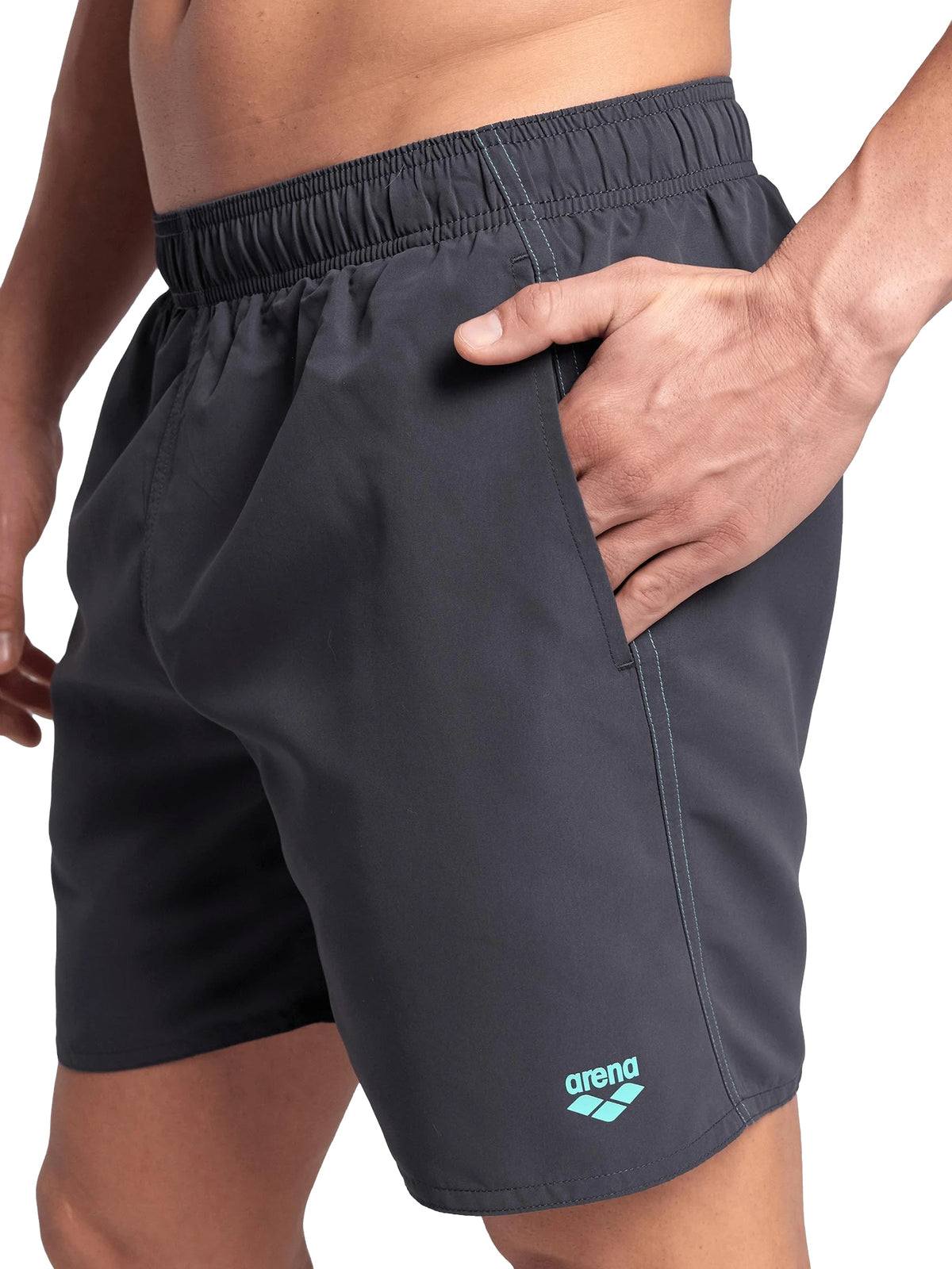 Short de bain 16 pouces Fundamentals R pour hommes - Asphalt/Water