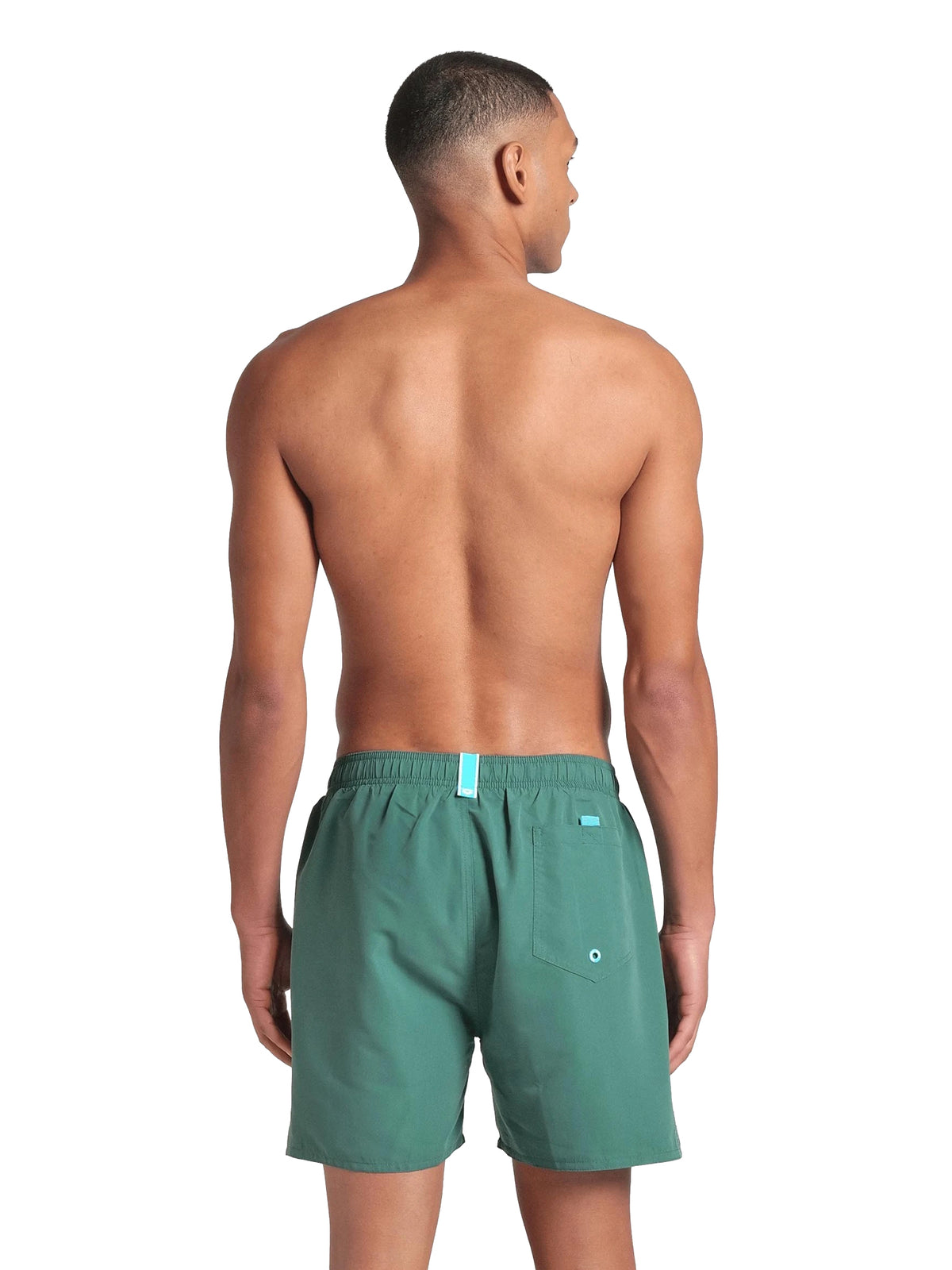 Men’s Fundamentals R 16-inch Swim Shorts – Sage/Red