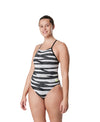 Maillot de bain une pièce femme - Crossback Contort Stripes || Women's Swimsuit - Crossback Contort Stripes