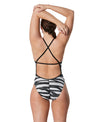 Maillot de bain une pièce femme - Crossback Contort Stripes || Women's Swimsuit - Crossback Contort Stripes